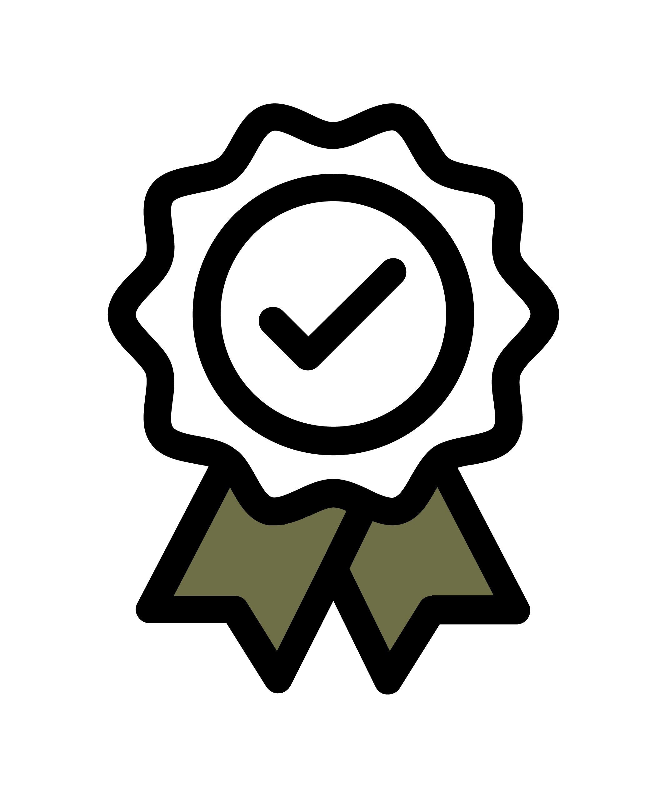A cute icon of an award ribbon
