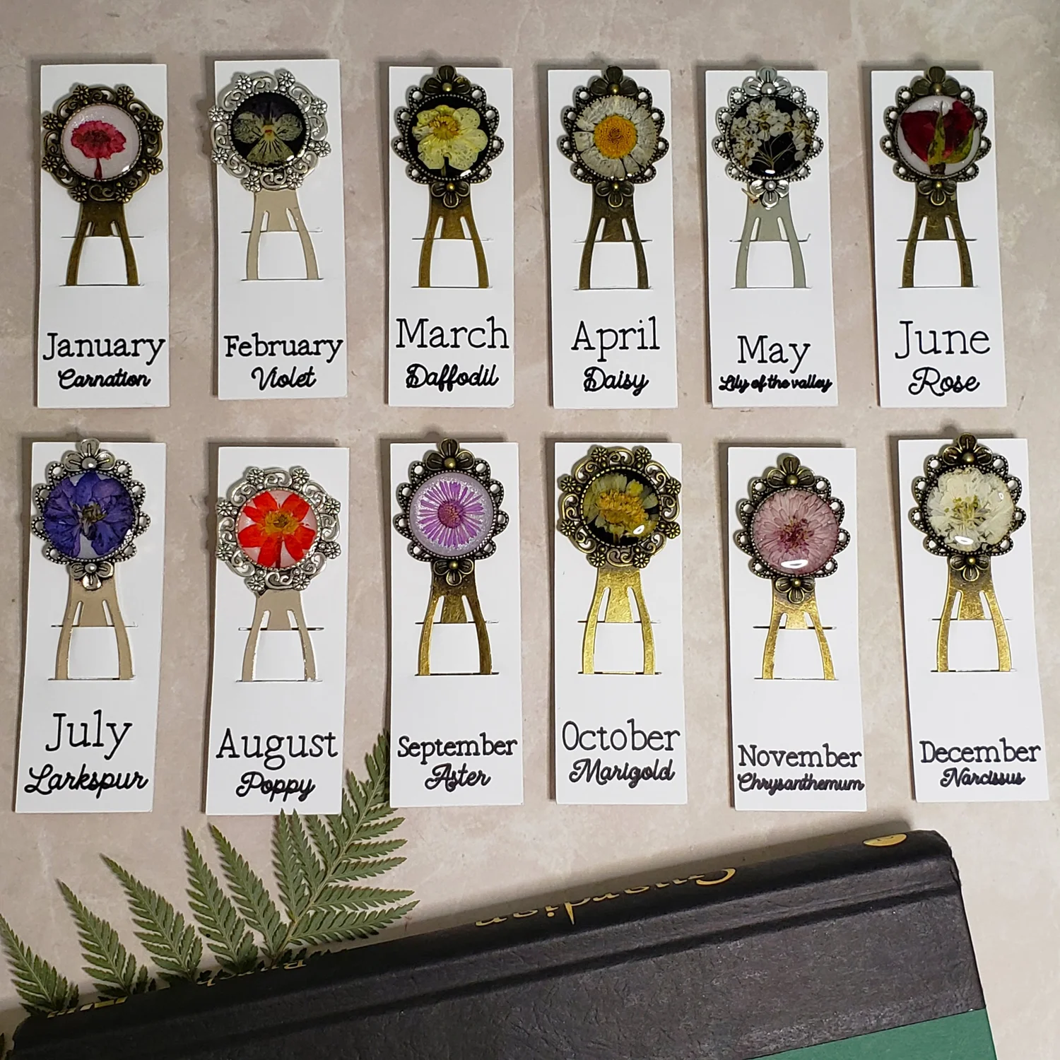 Birth Month Flower Bookmark
