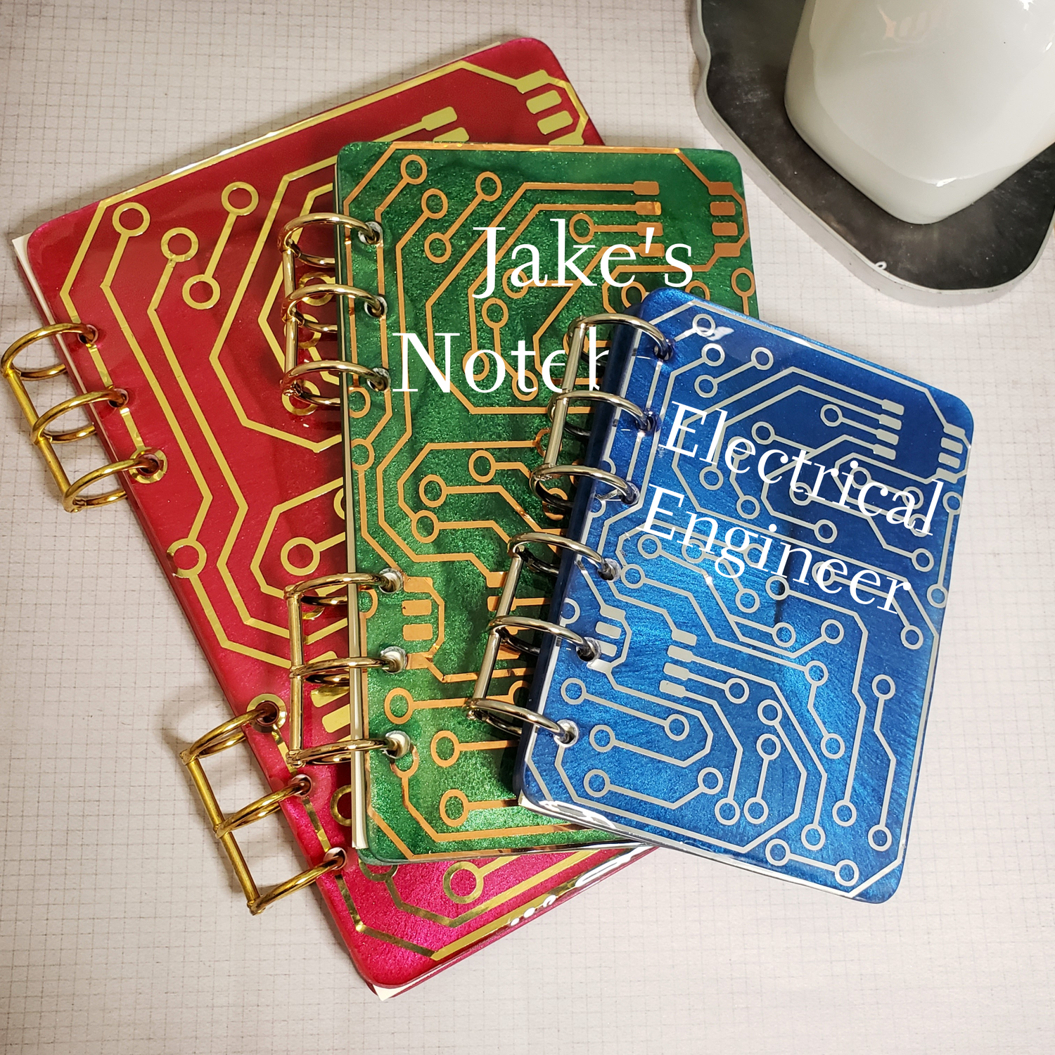 Custom Circuit Board Notebook (Sizes A5, A6, and A7)