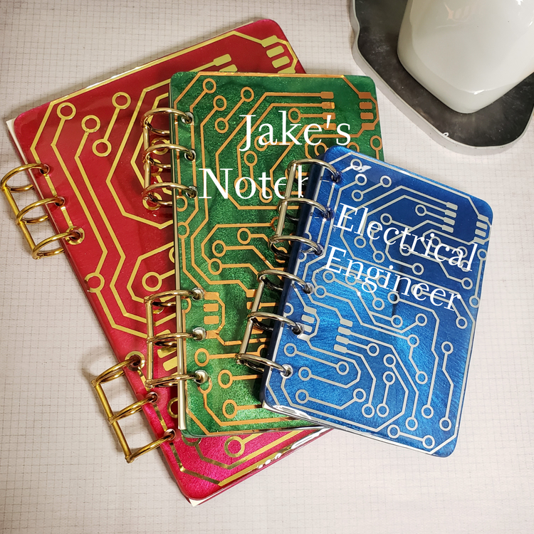 Custom Circuit Board Notebook (Sizes A5, A6, and A7)