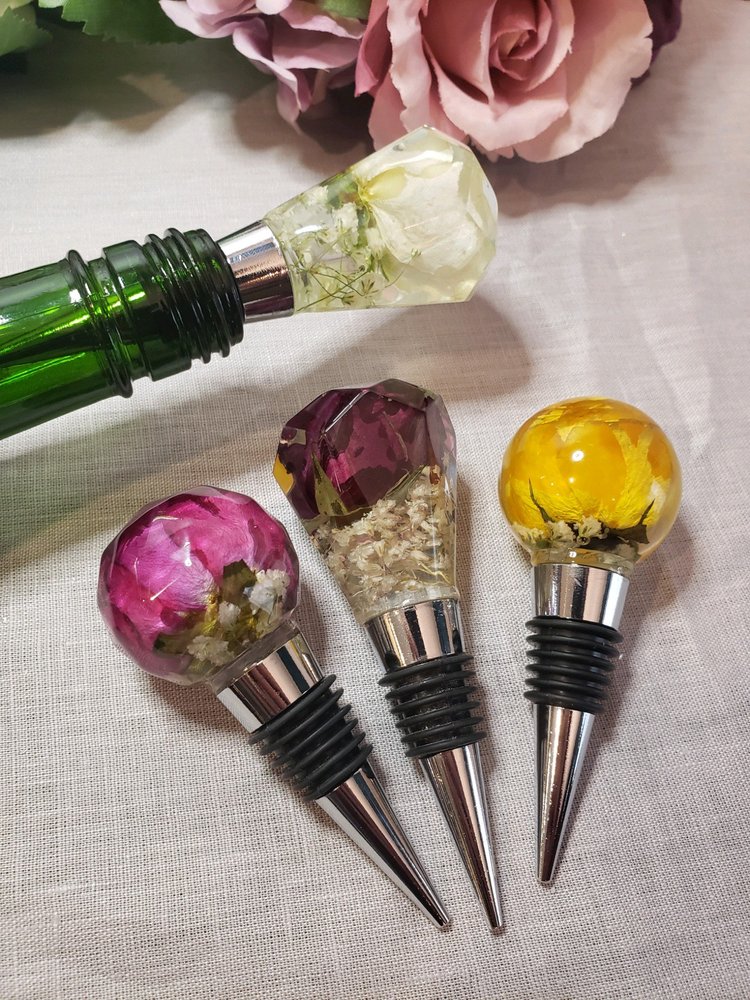 Dried Rose Bottle Stopper