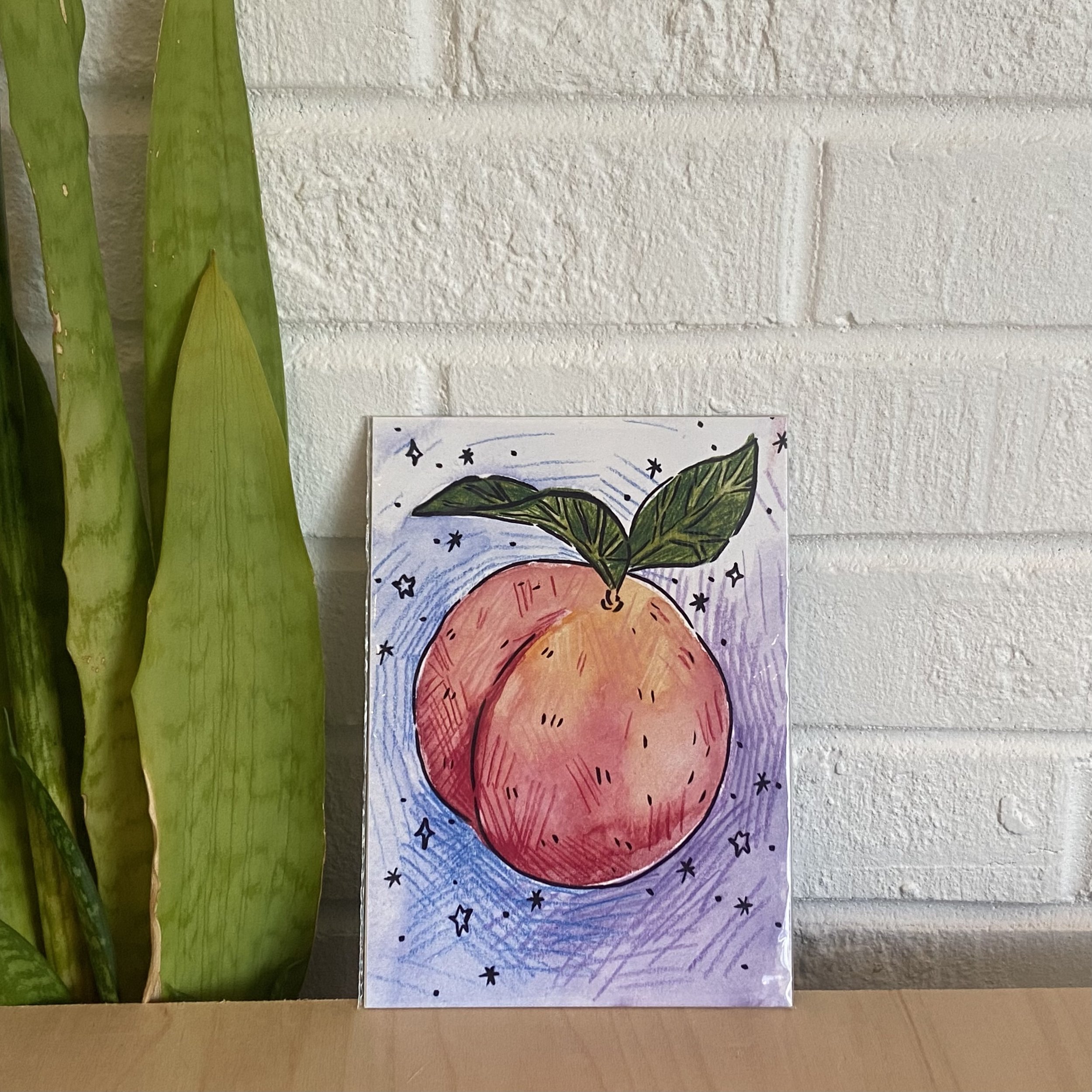 Peach Digital Print