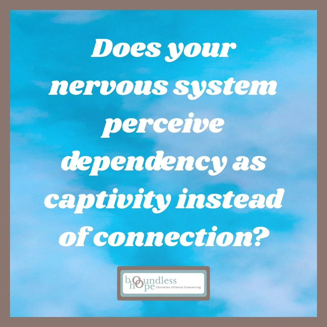 "If you were harmed by people you depended on as a child, it makes sense that you would fear healthy dependency as an adult. To your nervous system, dependency might not feel like connection. It might feel like captivity. Trust may feel elusive,