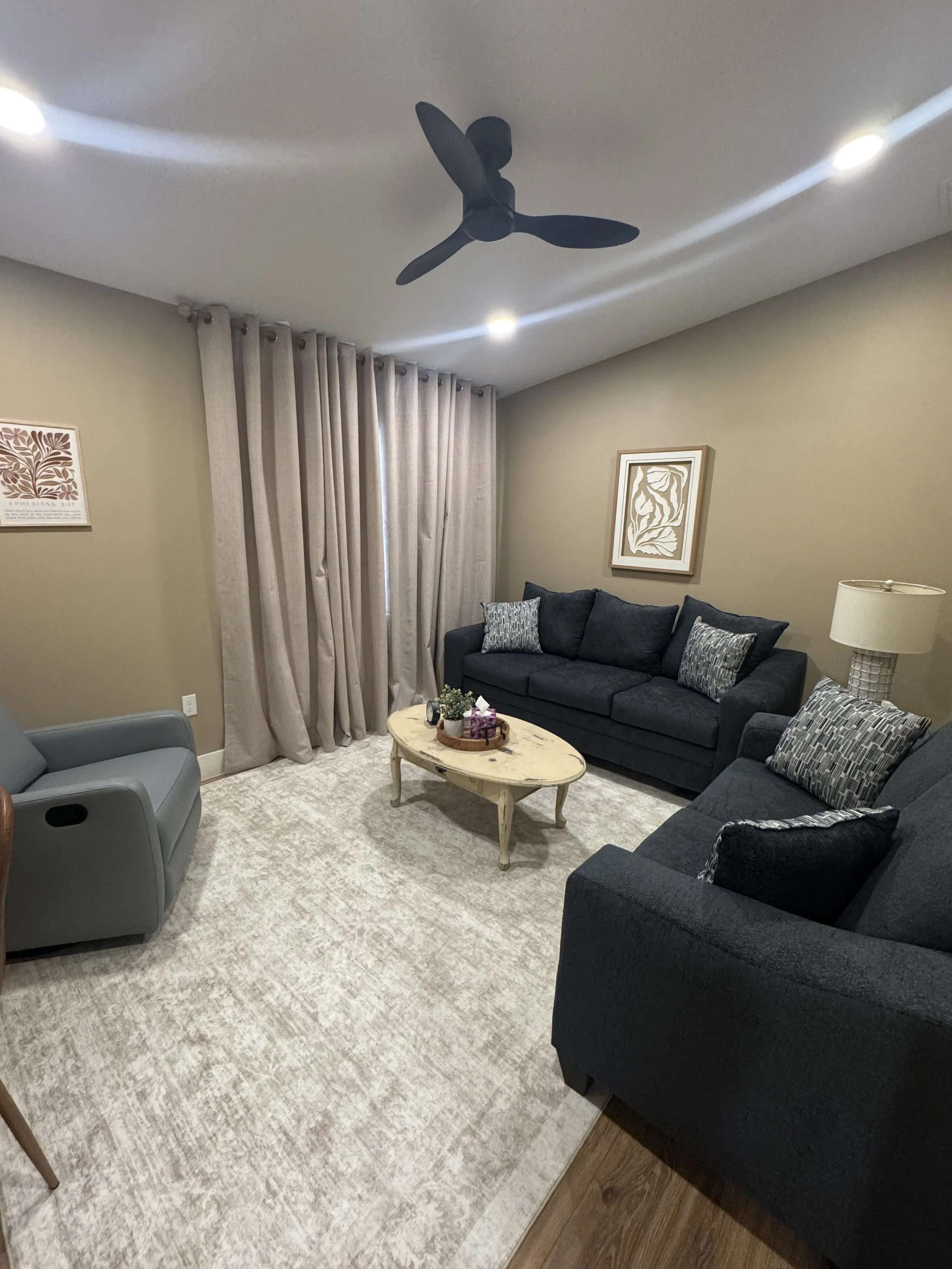 Boundless Hope Dade City, Florida - Individual or Family Therapy Room