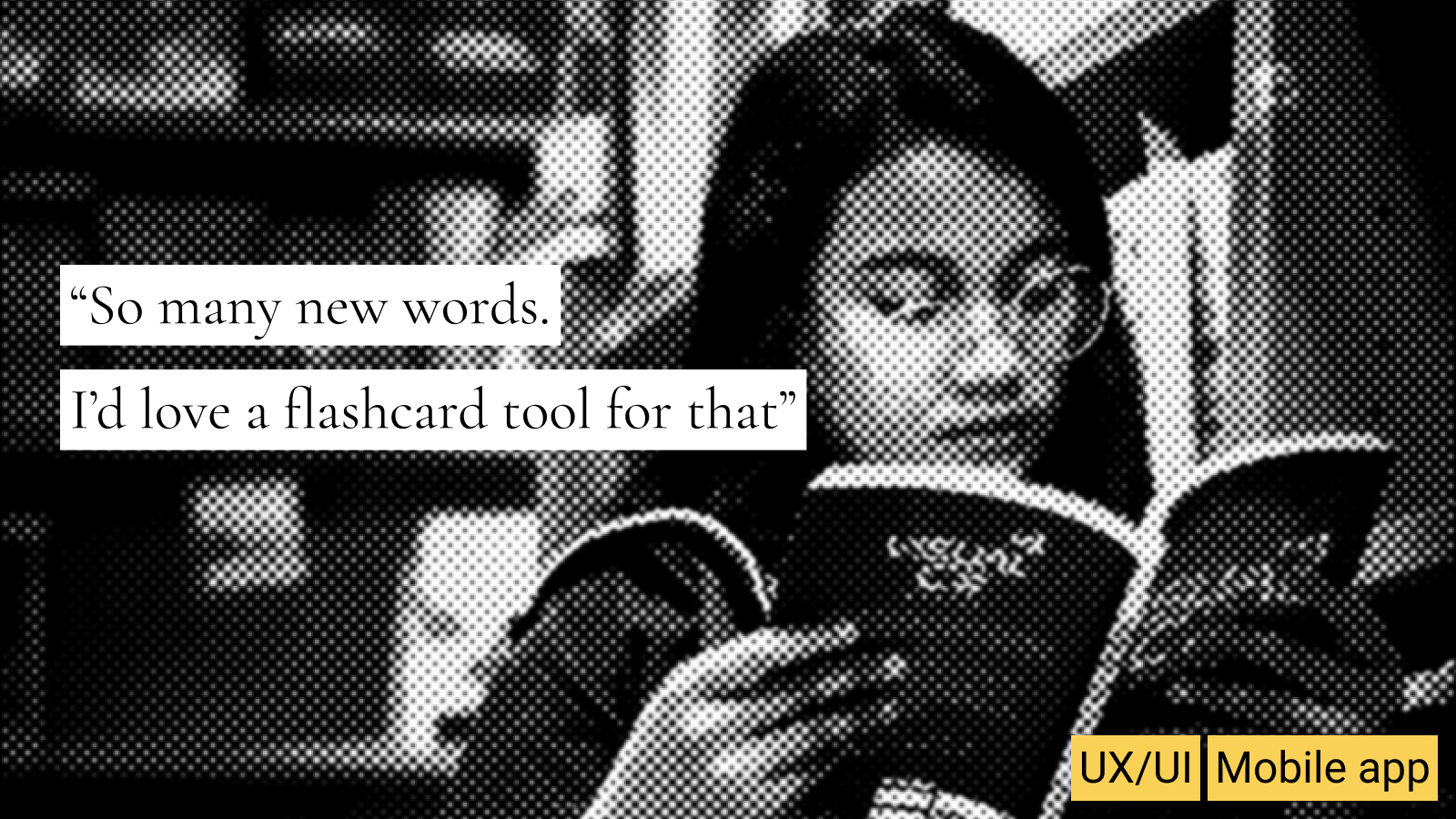 Flashcard learning app