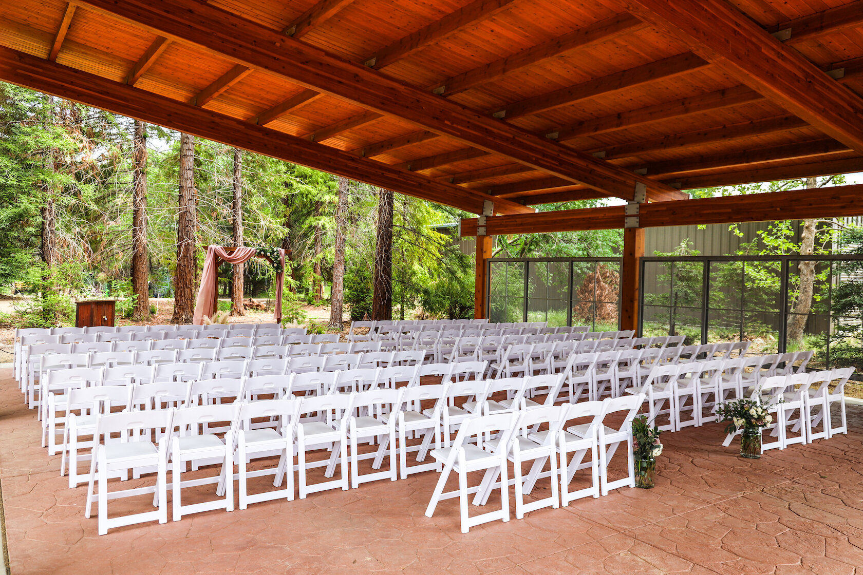 Sheraton Redding Hotel Weddings Turtle Bay Gifford Pavillion Location Venue Outdoor Covered Rustic Woods Nature ceremony reception 4.jpg