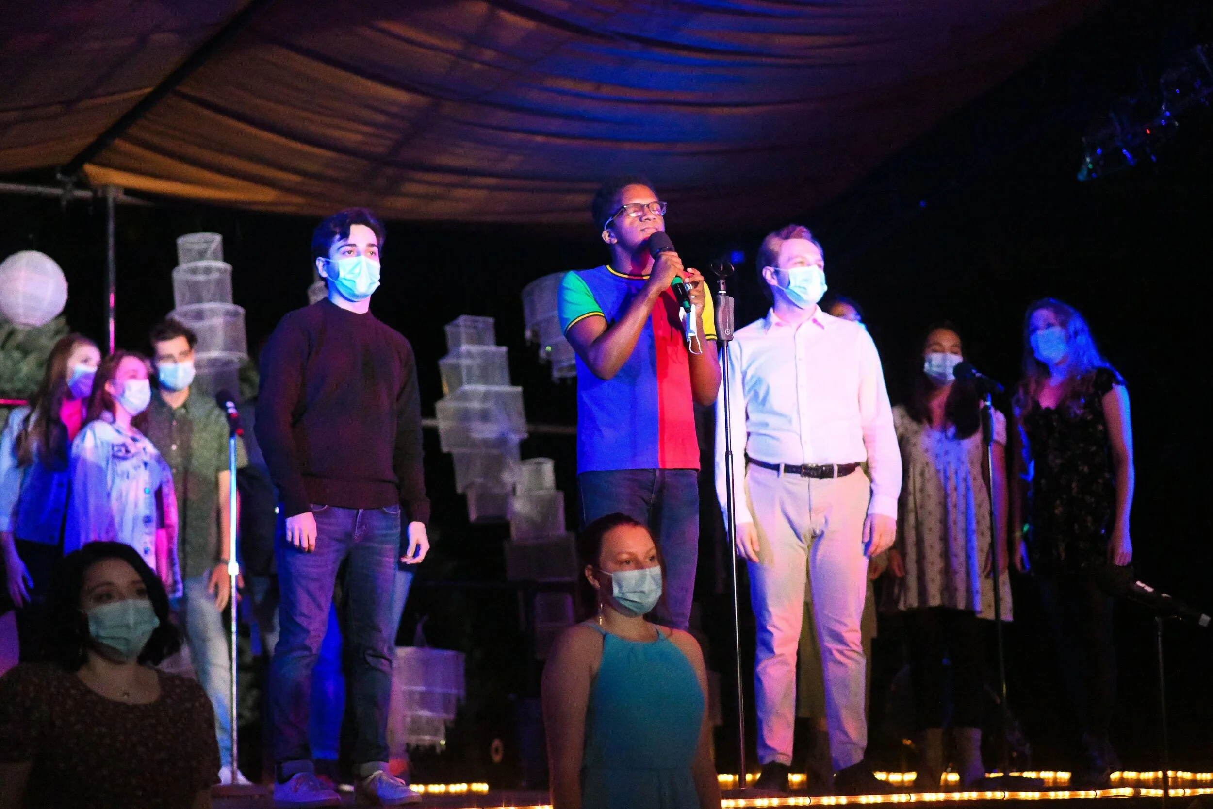 Performing an original arrangement of All Good Gifts at WCT's Other Side of the Rainbow Senior Cabaret (2020).
Photo cred. Seth Jolles Photography