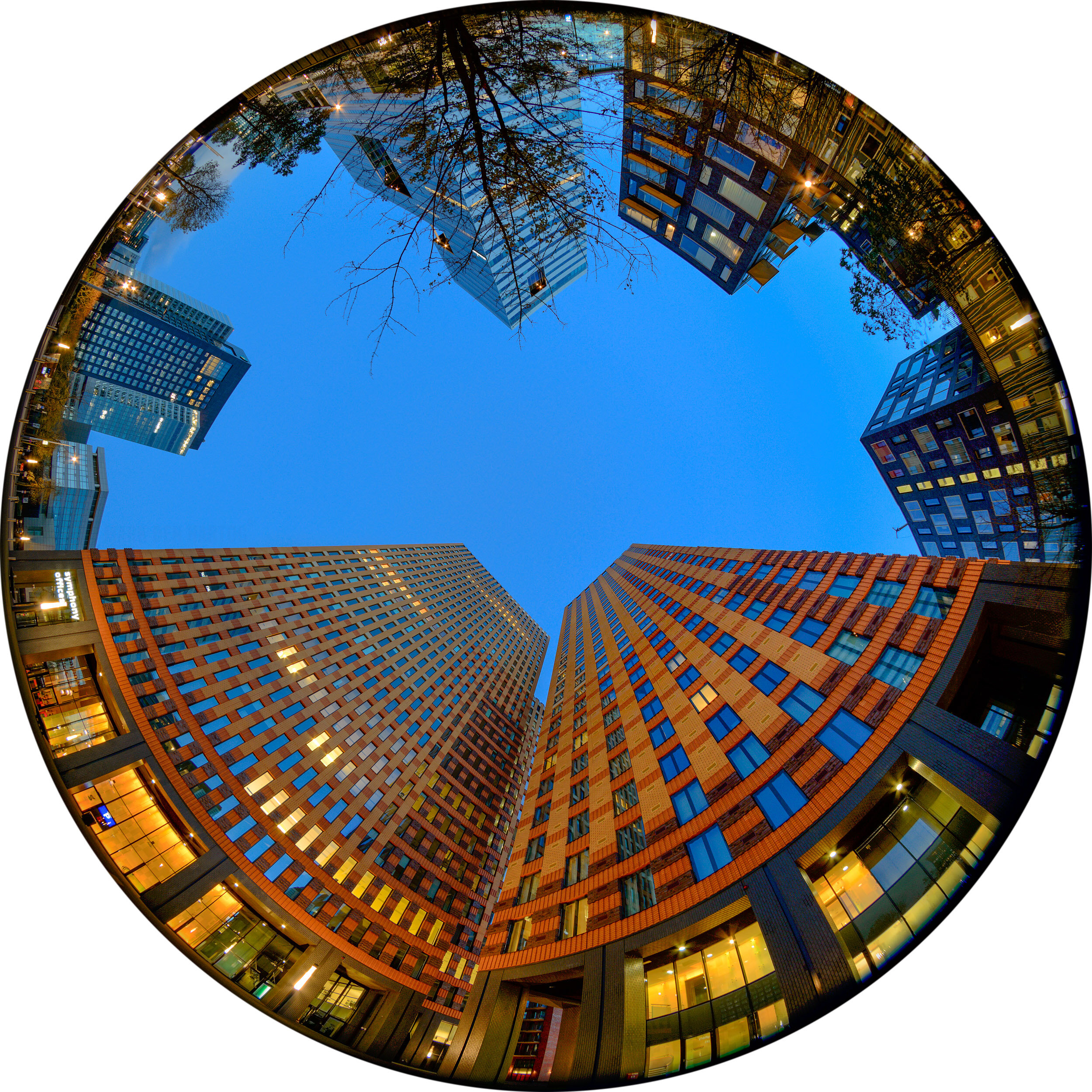 Symphony Towers in Fisheye Major