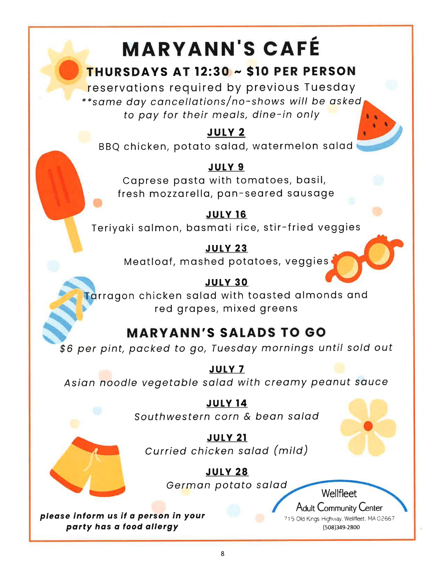 Maryann’s Cafe July 2026