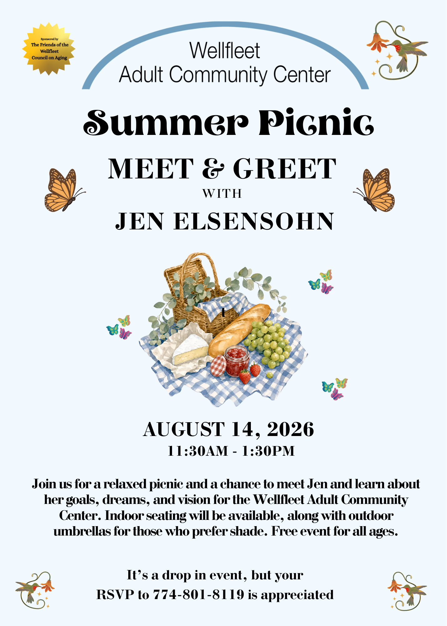 Summer Picnic & Open House - Come Meet Jen Elsensohn 