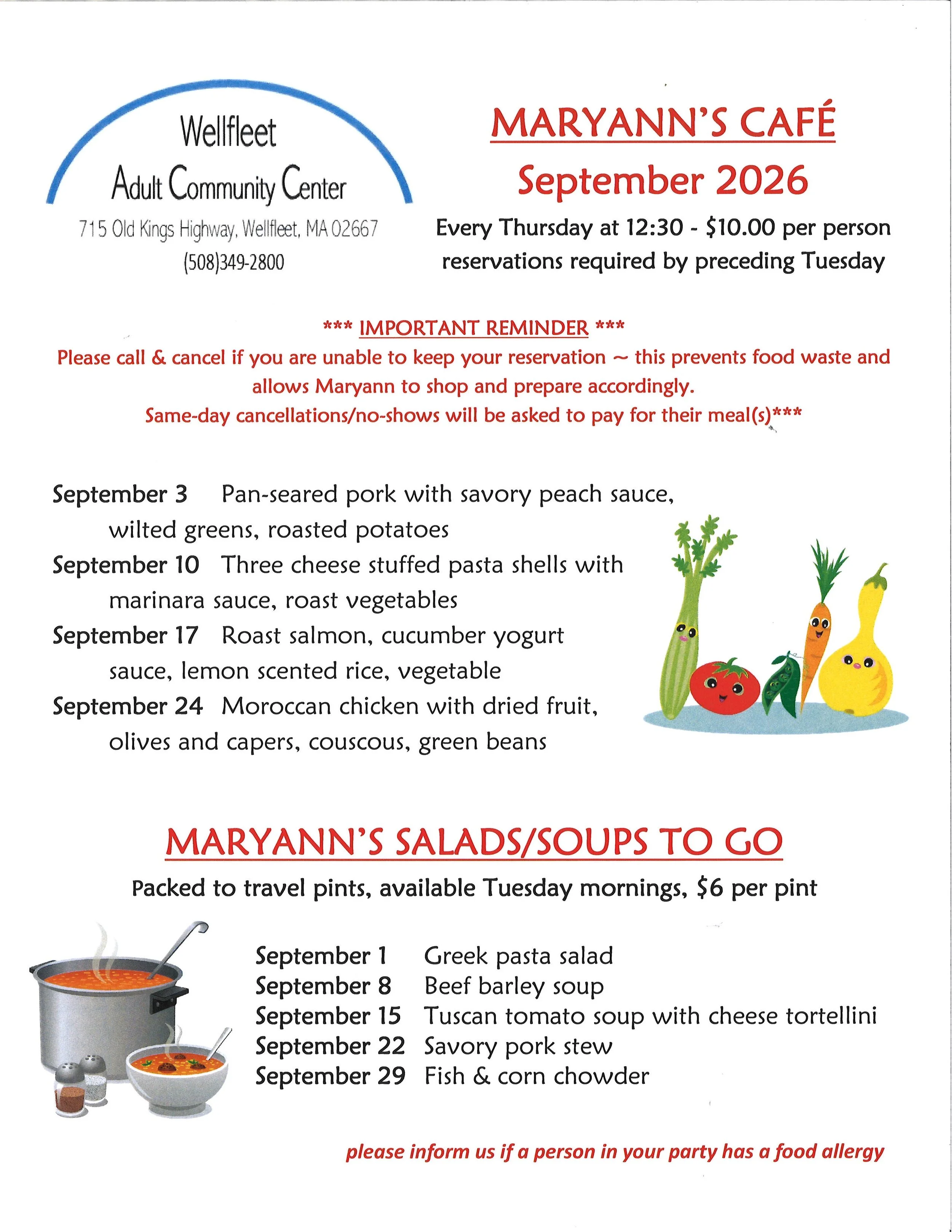 Maryann’s Cafe September 2026