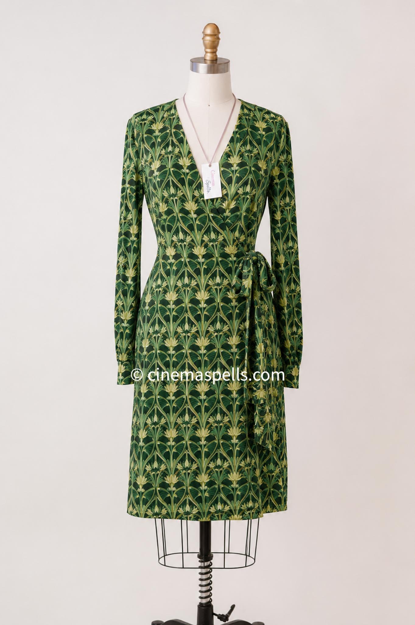 Debra Barone Everybody Loves Raymond & Charmed Green Wrap Dress (US M)