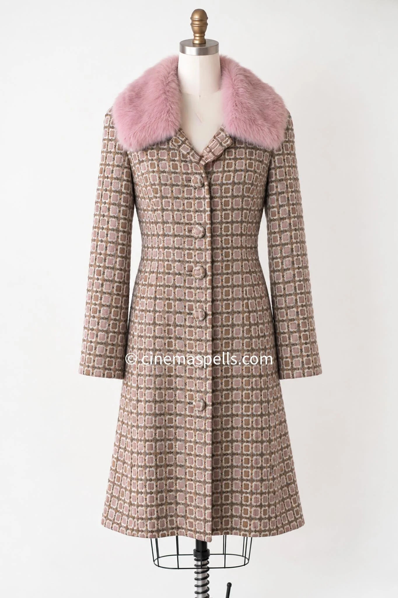 Summer The O.C. Geometric Pattern Wool Coat (US M)