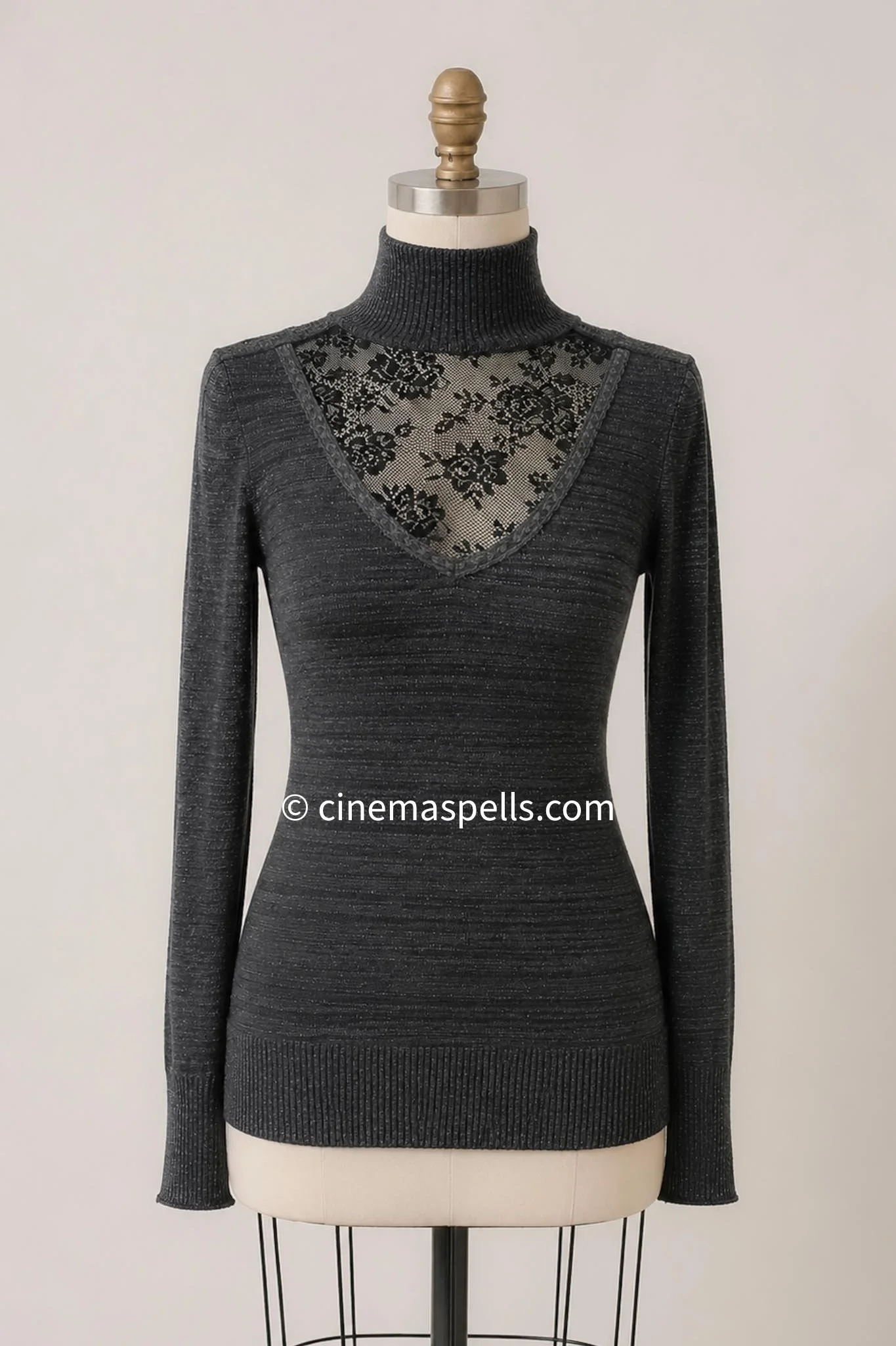Hanna Marin Pretty Little Liars Black Laced Turtleneck (US S)