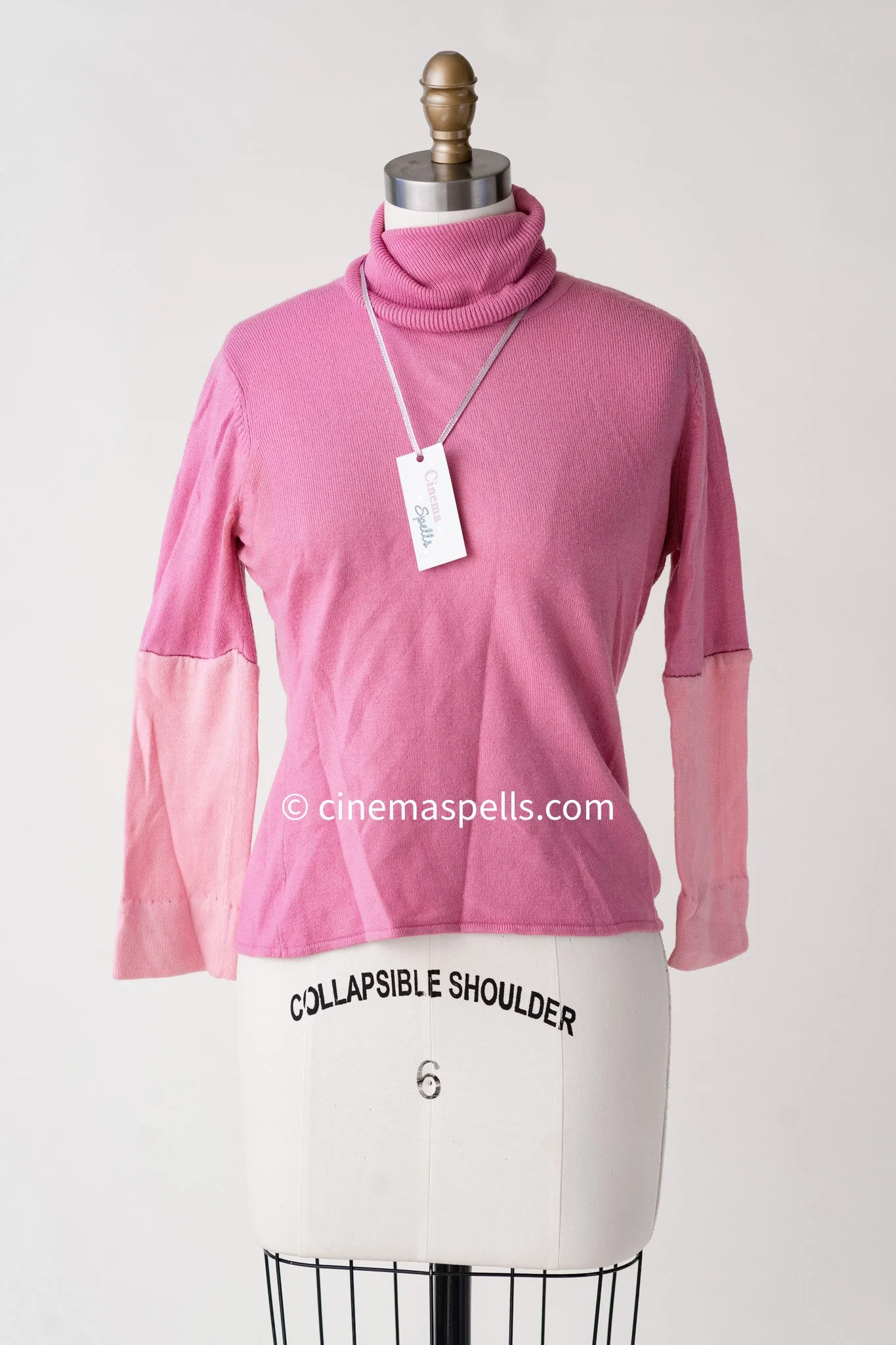 2000s~ Costume Sourced ~ Bubblegum Pink Turtleneck Sweater (Fits S/M)