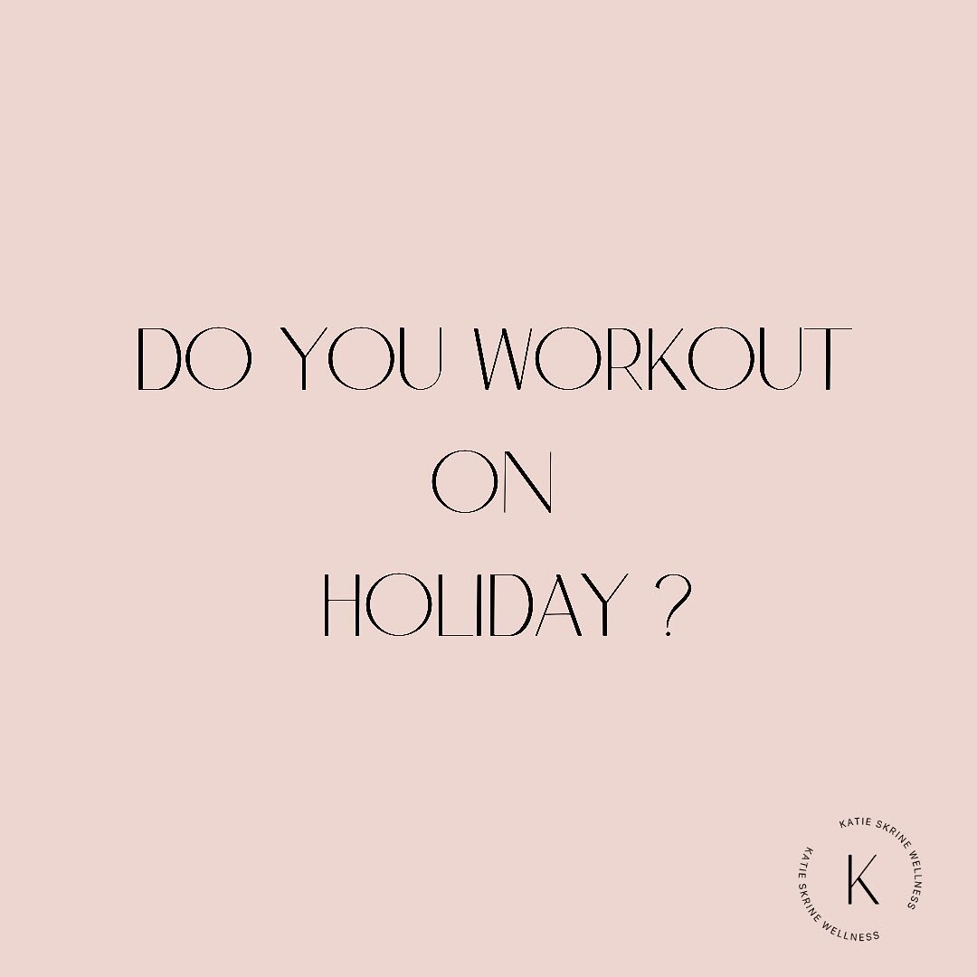 DO YOU EXERCISE ON HOLIDAY?

Most people I holiday with think I&rsquo;m absolutely bonkers packing my trainers and working out on holiday. But to me I love nothing more than getting up before anyone else and going out for a 20 minute blast. 

It is, 