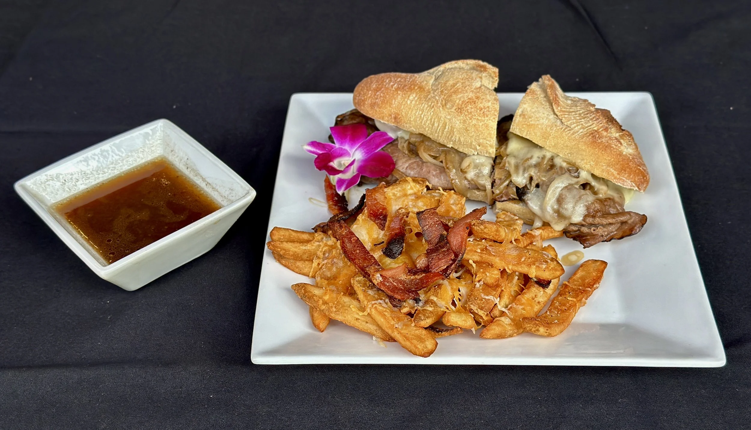 French Dip Sandwich With Loaded Fries.JPG