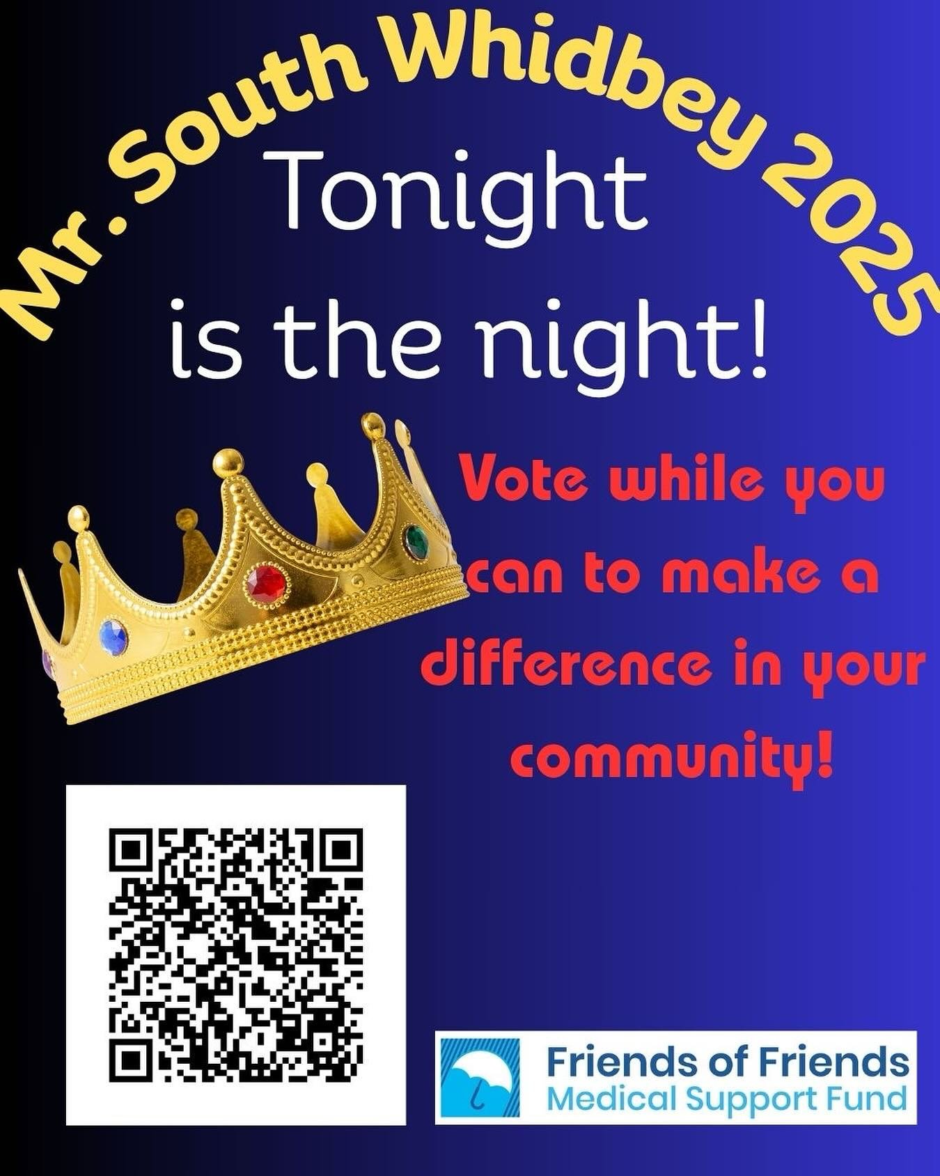 You can choose the next Mr. South Whidbey!Online voting ends at 8 pm.