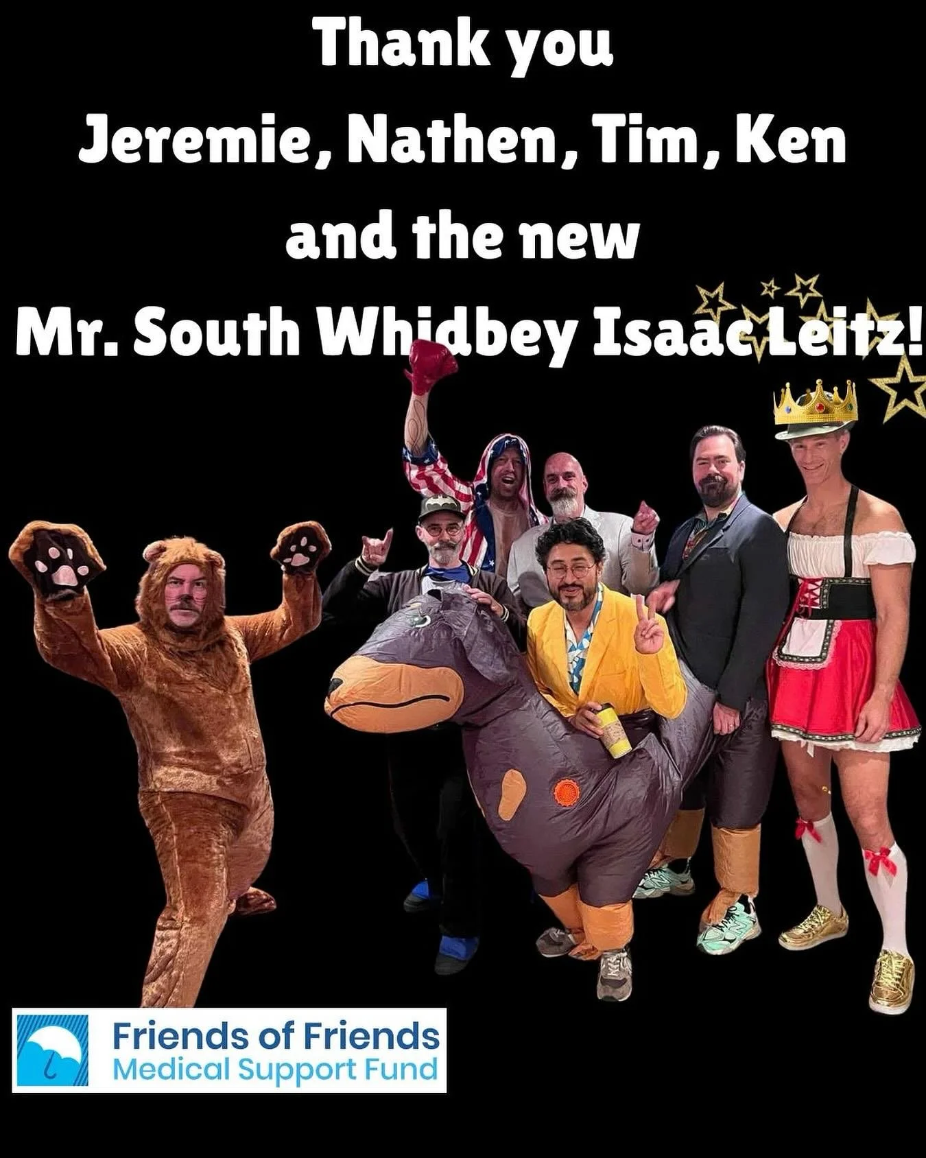 Mr. South Whidbey Isaac and the wonderful Ken, Jeremie, Nathen and Jeremie! Thank you all for your hard work and entertaining evening!