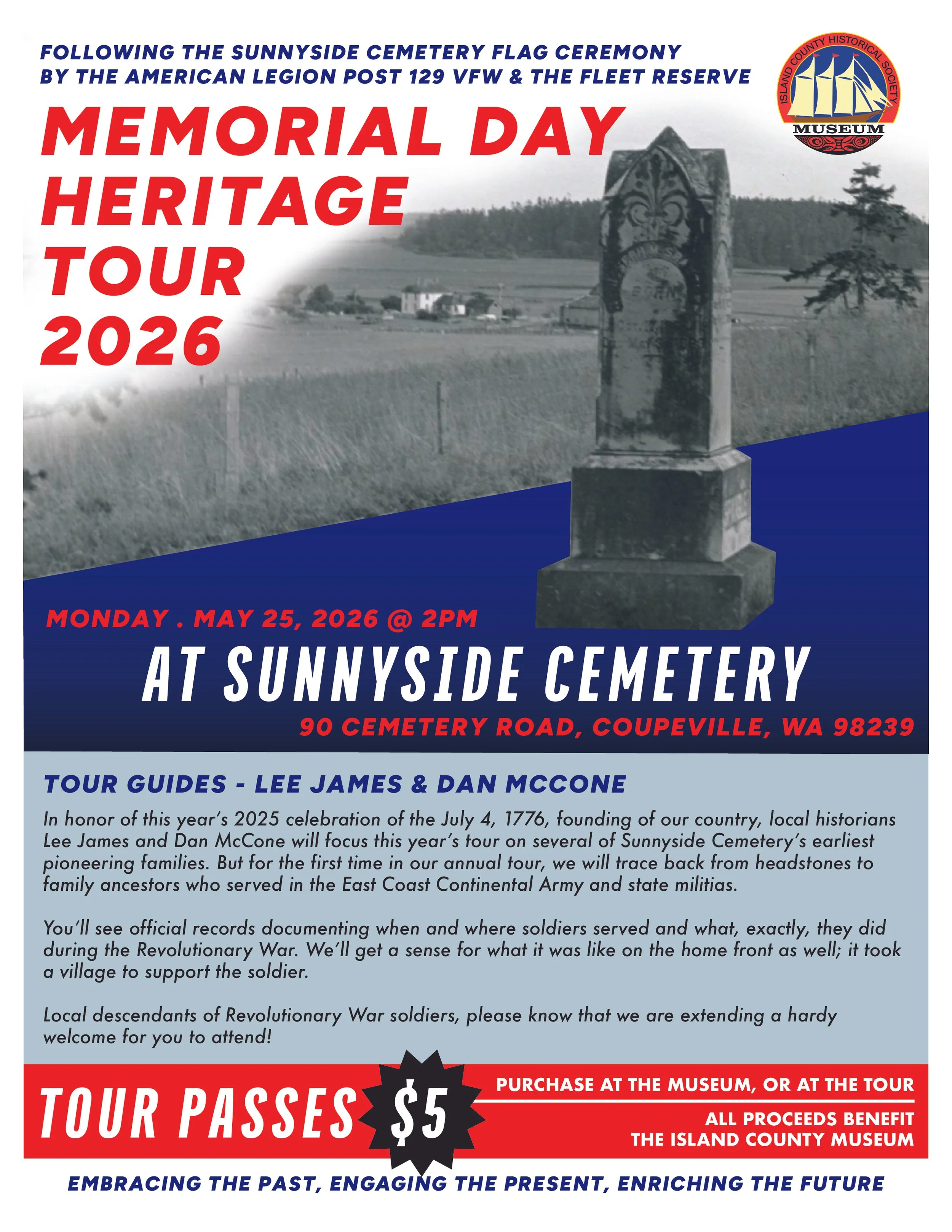 Memorial Day Sunnyside Cemetery Tour