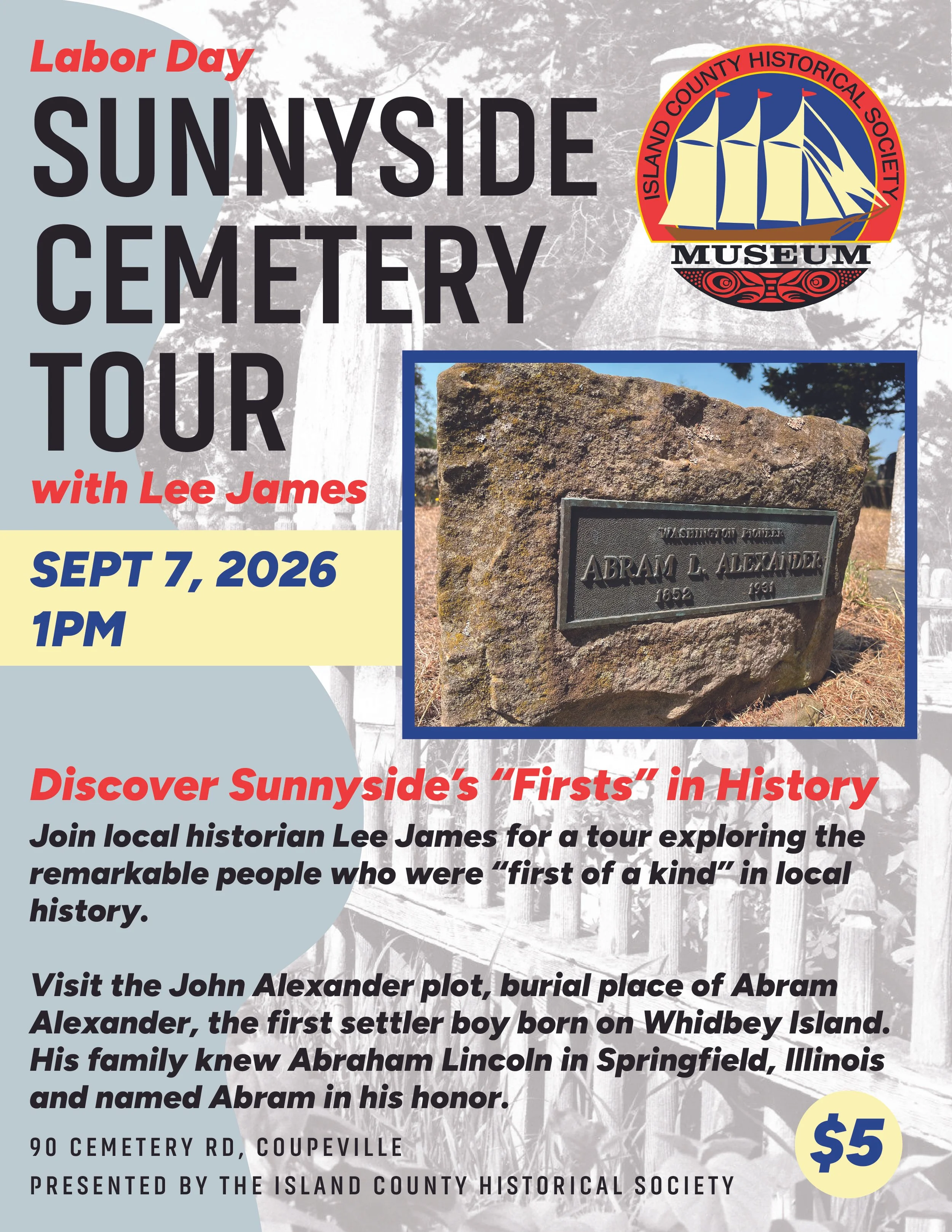 Labor Day Sunnyside Cemetery Tour