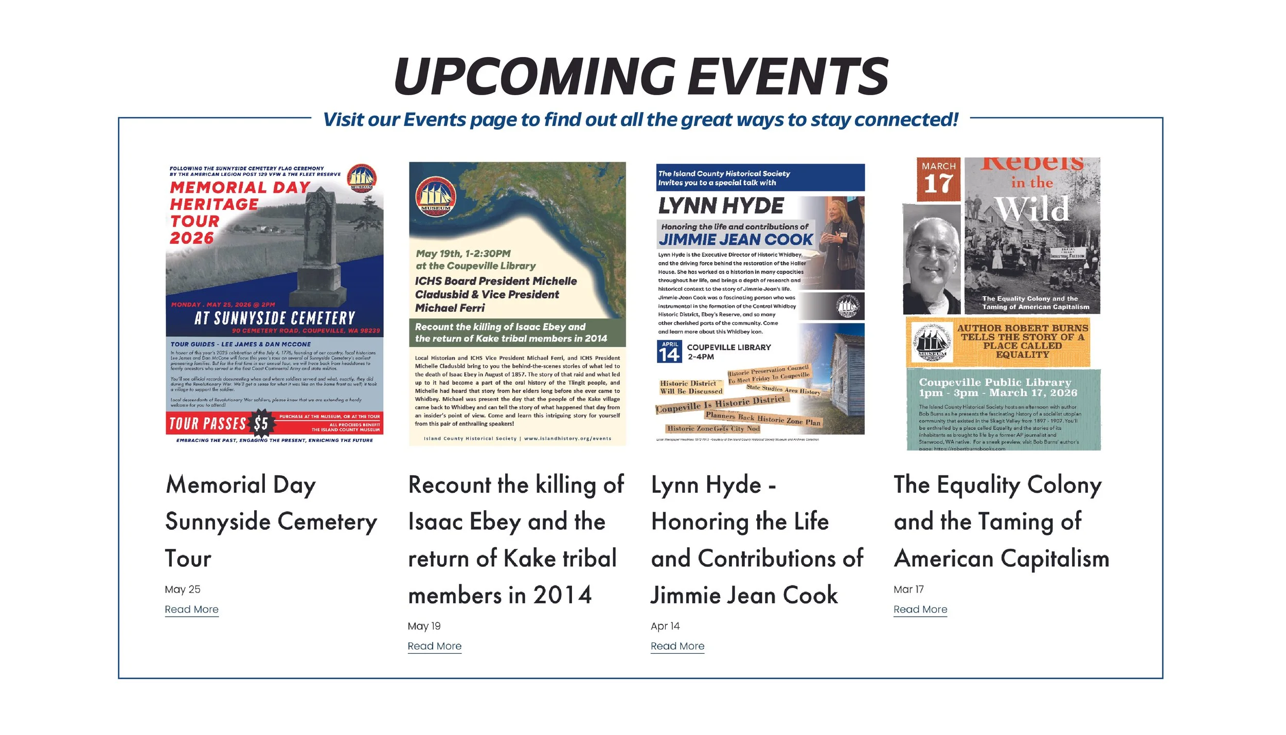 Click for Upcoming Events