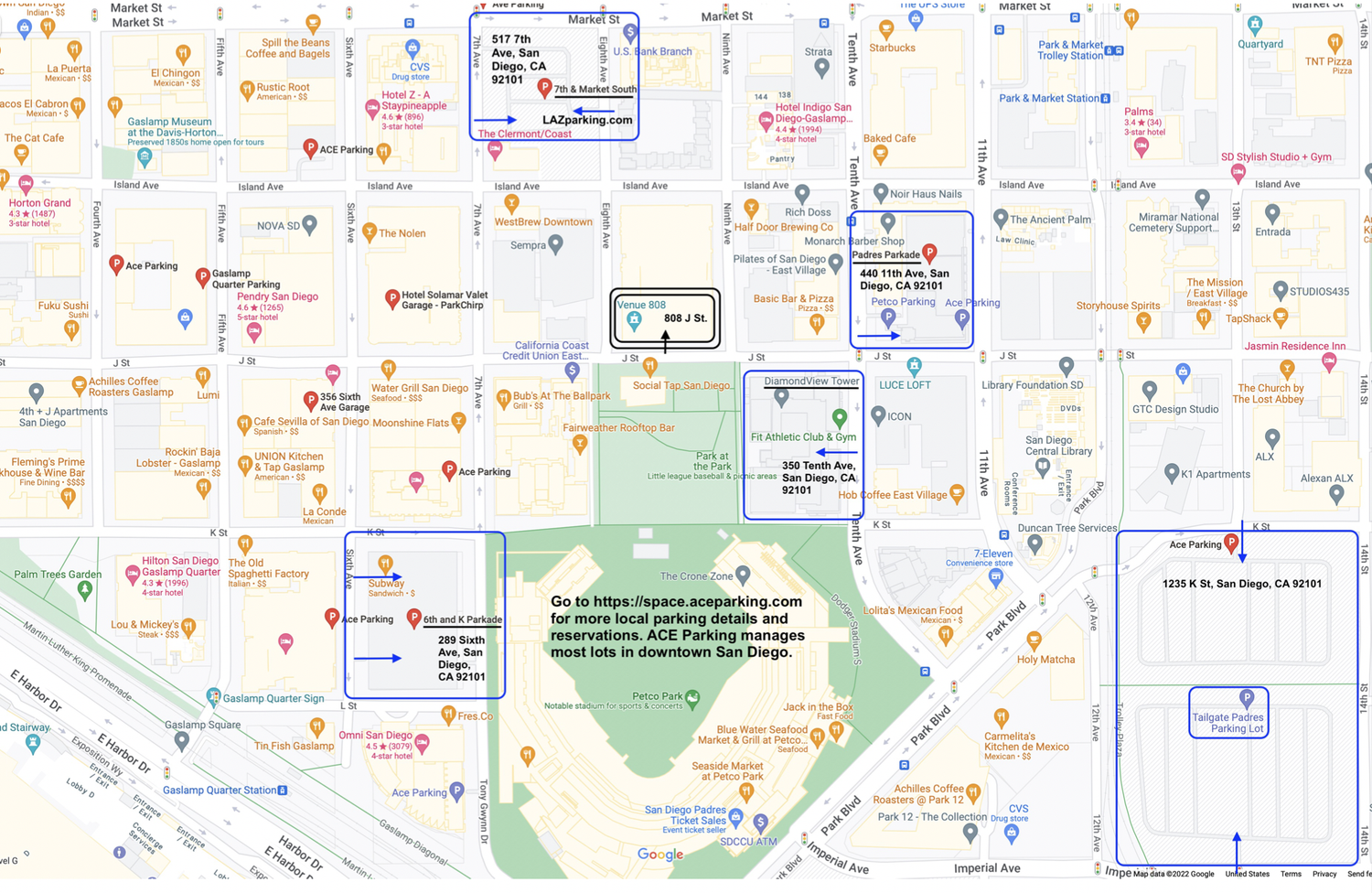Picture of Directions | Navigation and Parking — Venue 808