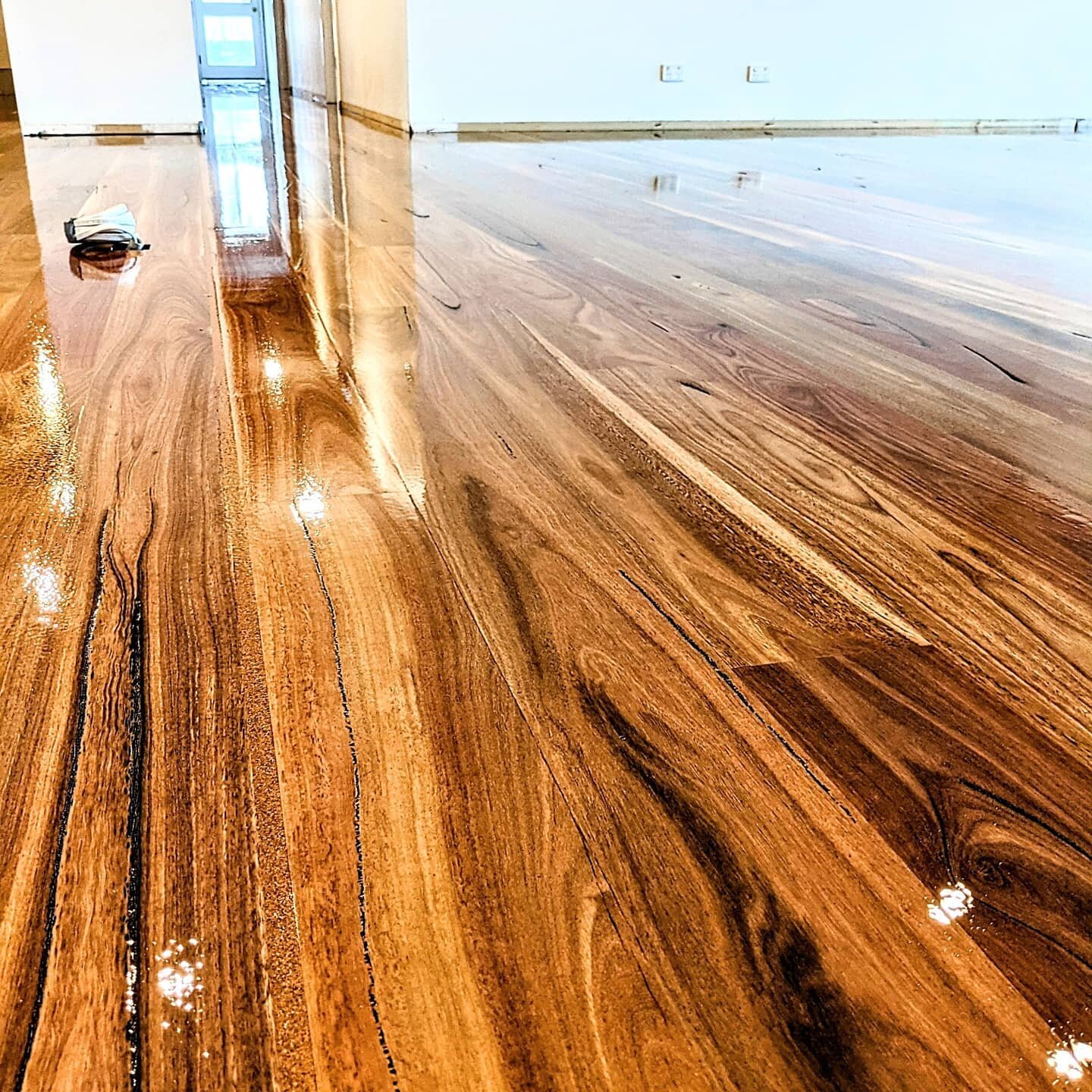100% Australian!! Queensland Spotted Gum in natural grade, finished with Aussie made water based coating. When dry this wet coating will be a satin sheen. 100% beautiful.
#timberoo_flooring_specialist #boraltimber #polycure #timberflooringsunshinecoa