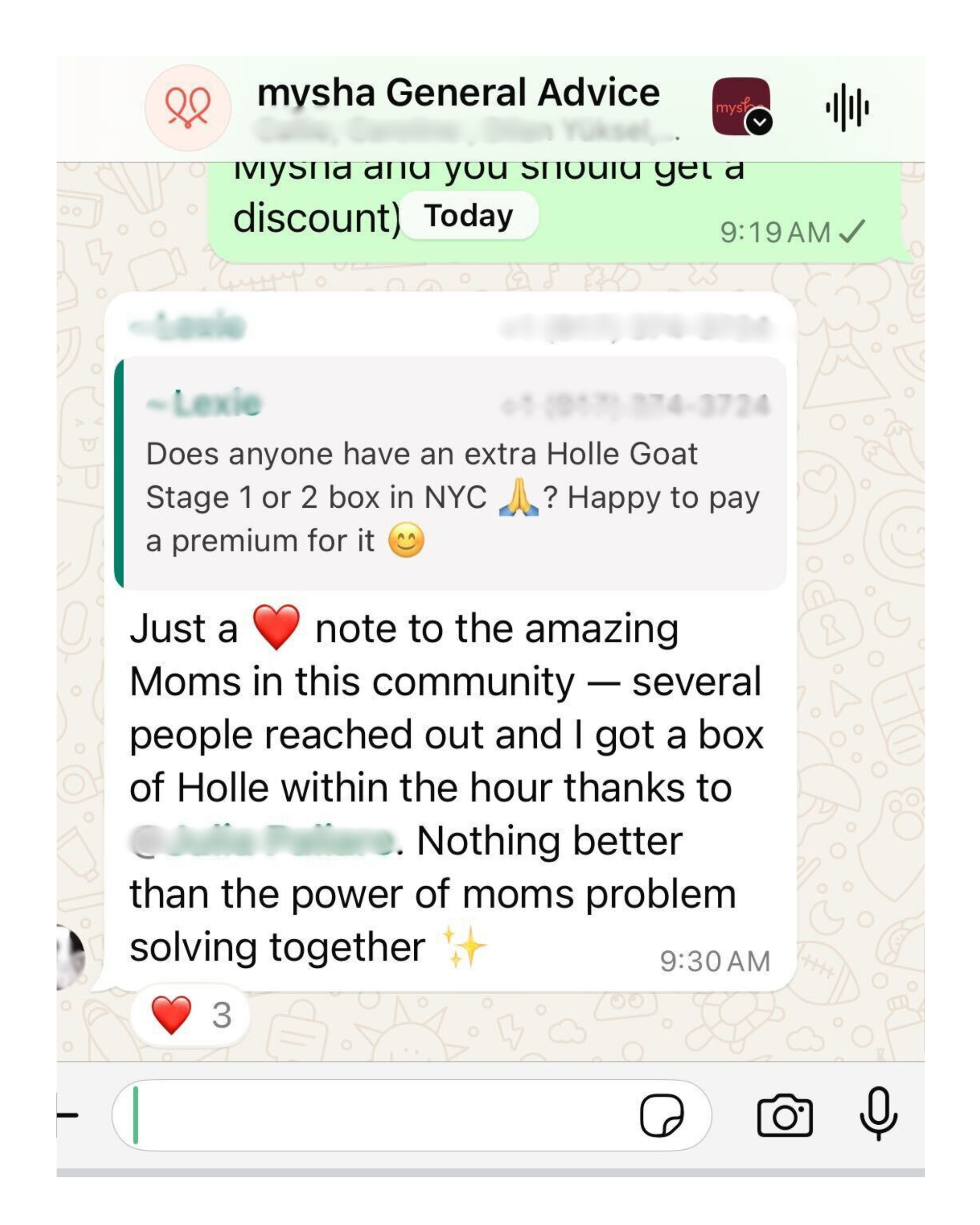 nyc mom group chat