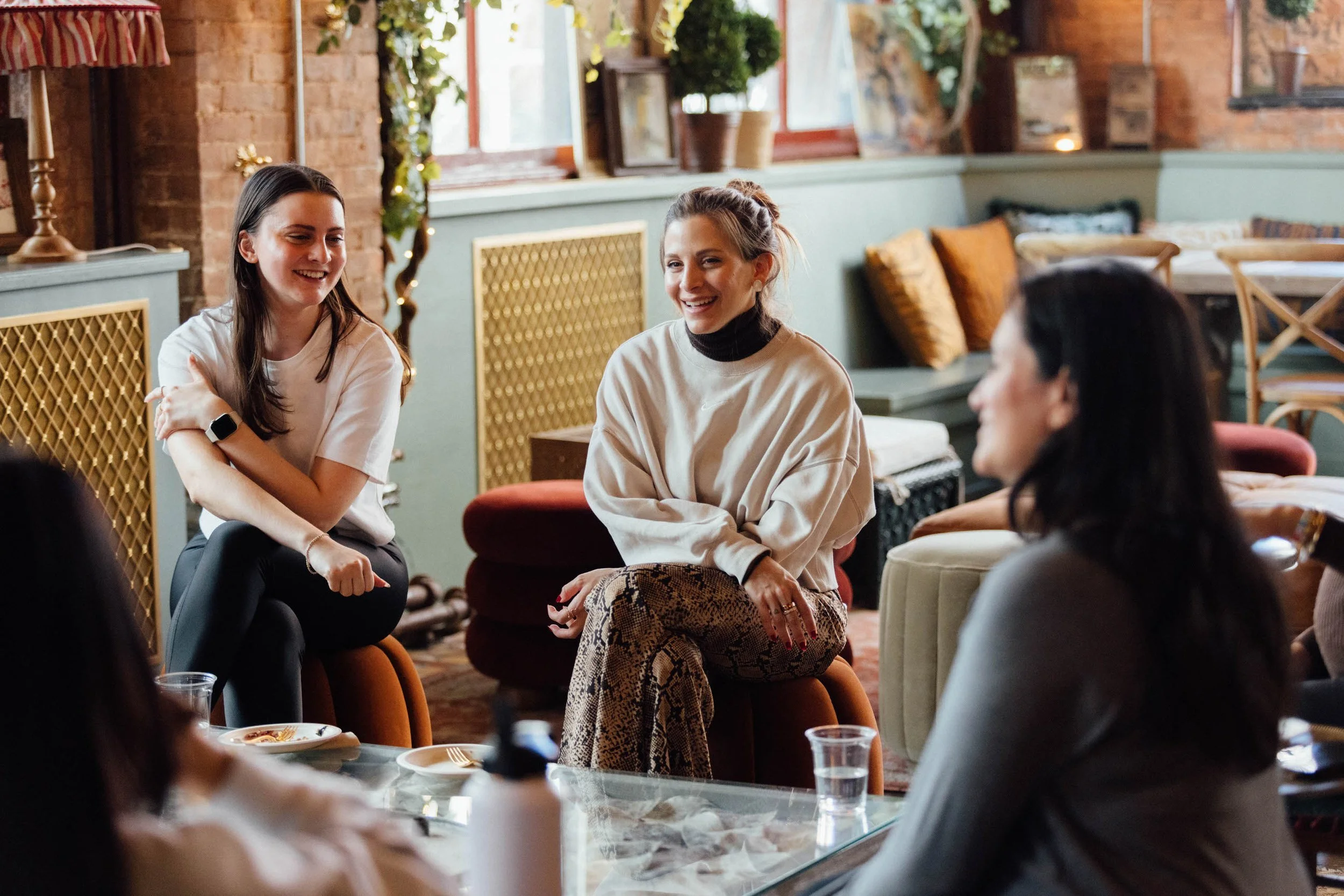 intimate mom group setting at local mysha event austin tx