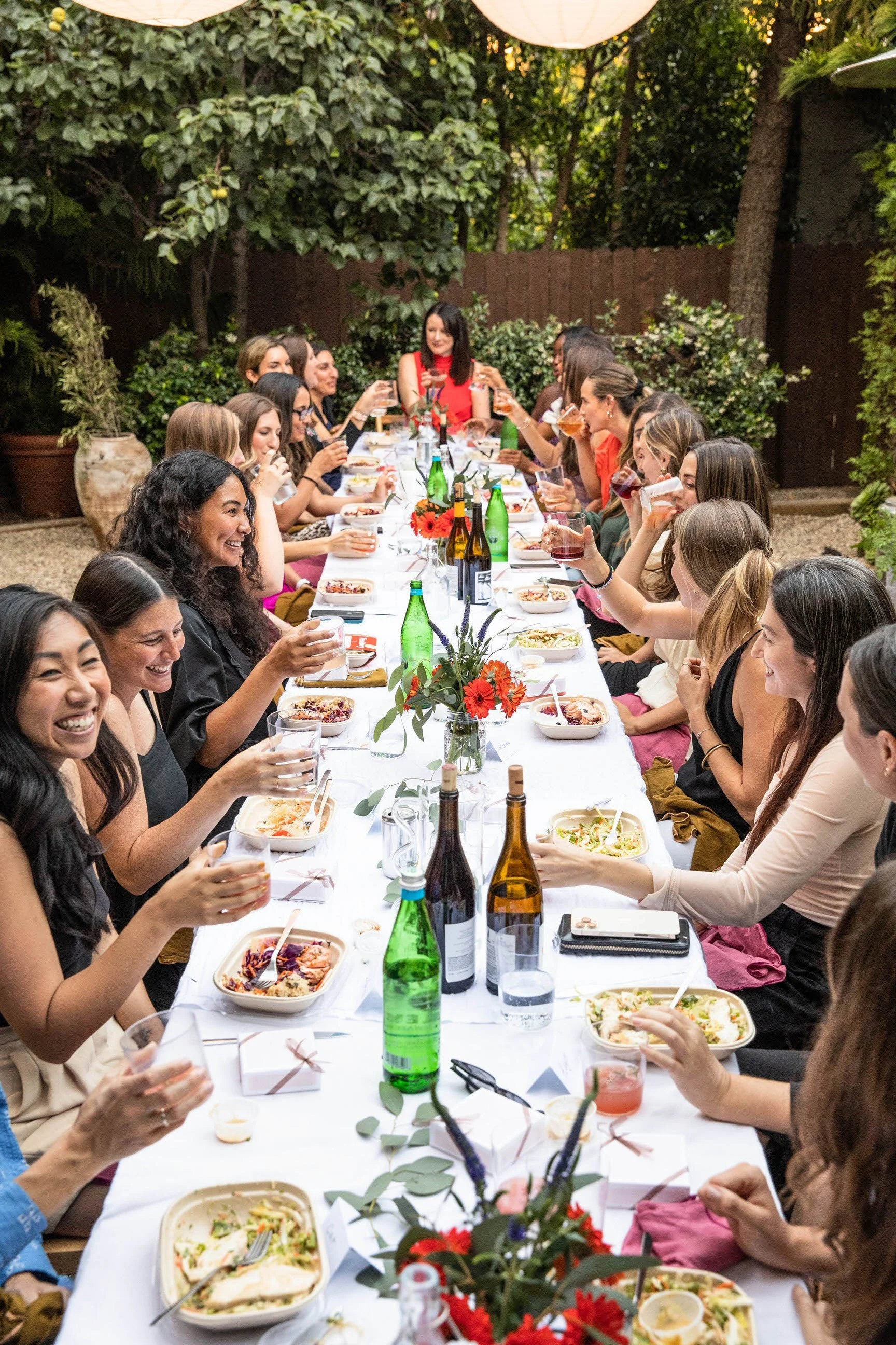 immersive mom group outdoor event tablescape los angeles