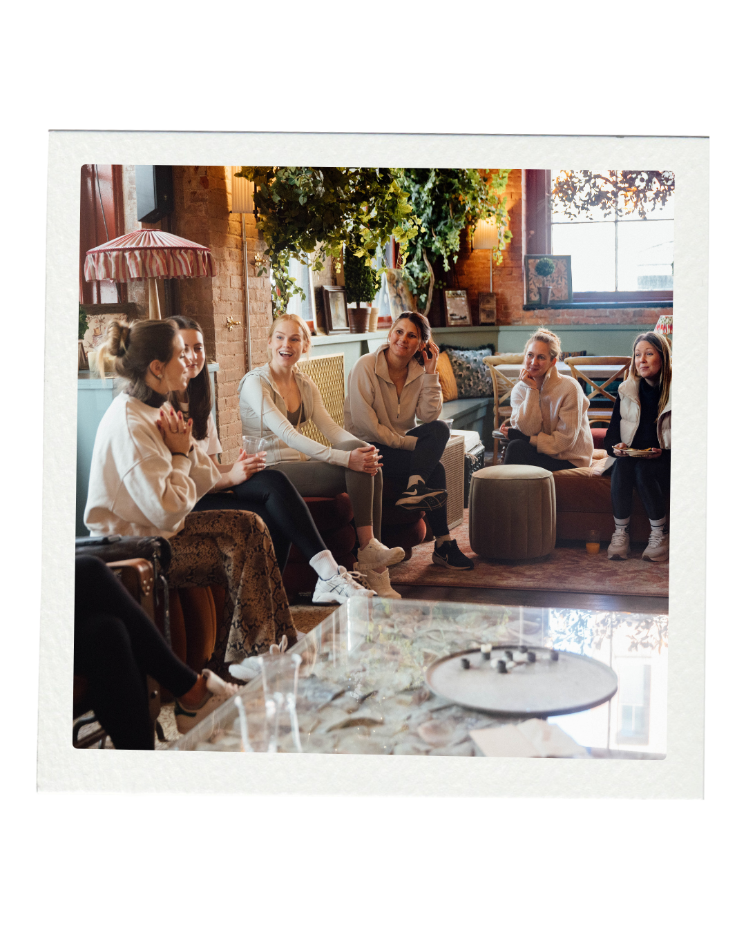 candid conversation of moms at mysha events in person