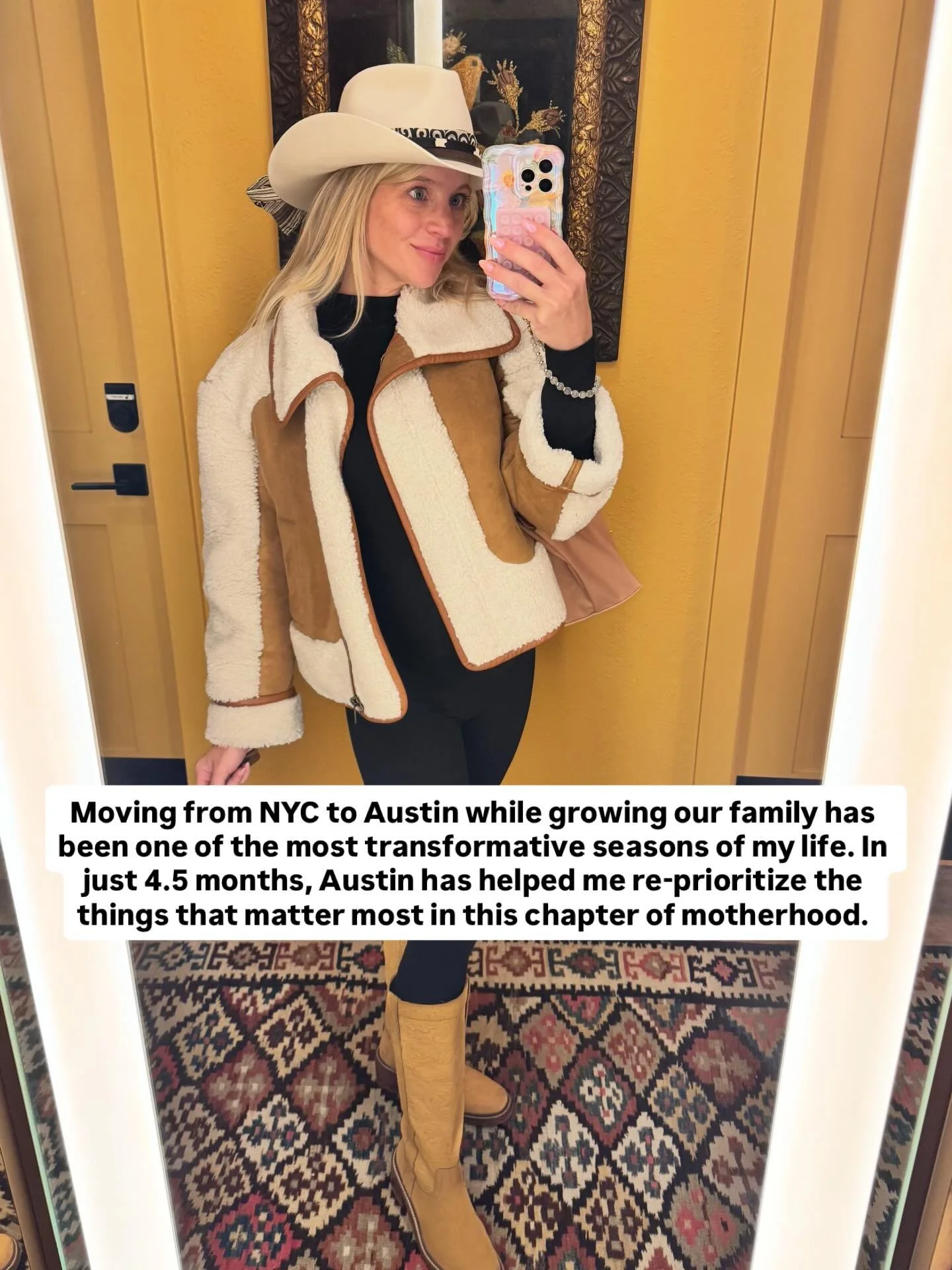 Meet Mysha Mom, @jackie.volney. Originally from NYC and now rooted in Austin, Jackie opens up about how transformative her move has been. In just 4.5 months, she&rsquo;s re-prioritized what matters most in motherhood &mdash; slowing down, spending mo