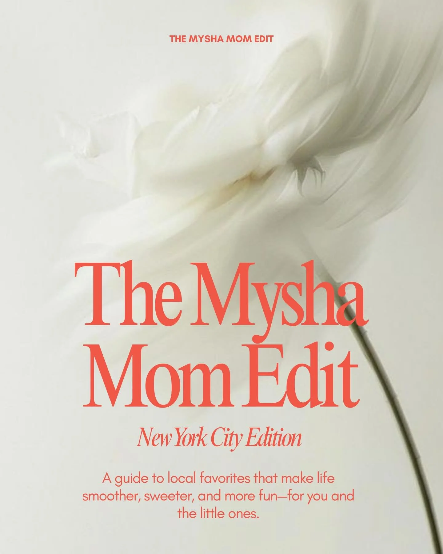 The Mysha Mom Edit: NYC 

For the New York mom who knows her way around a great coffee, a neighborhood lunch spot, a kid-friendly escape, and a little retail therapy in between.

Drop your must-adds below.