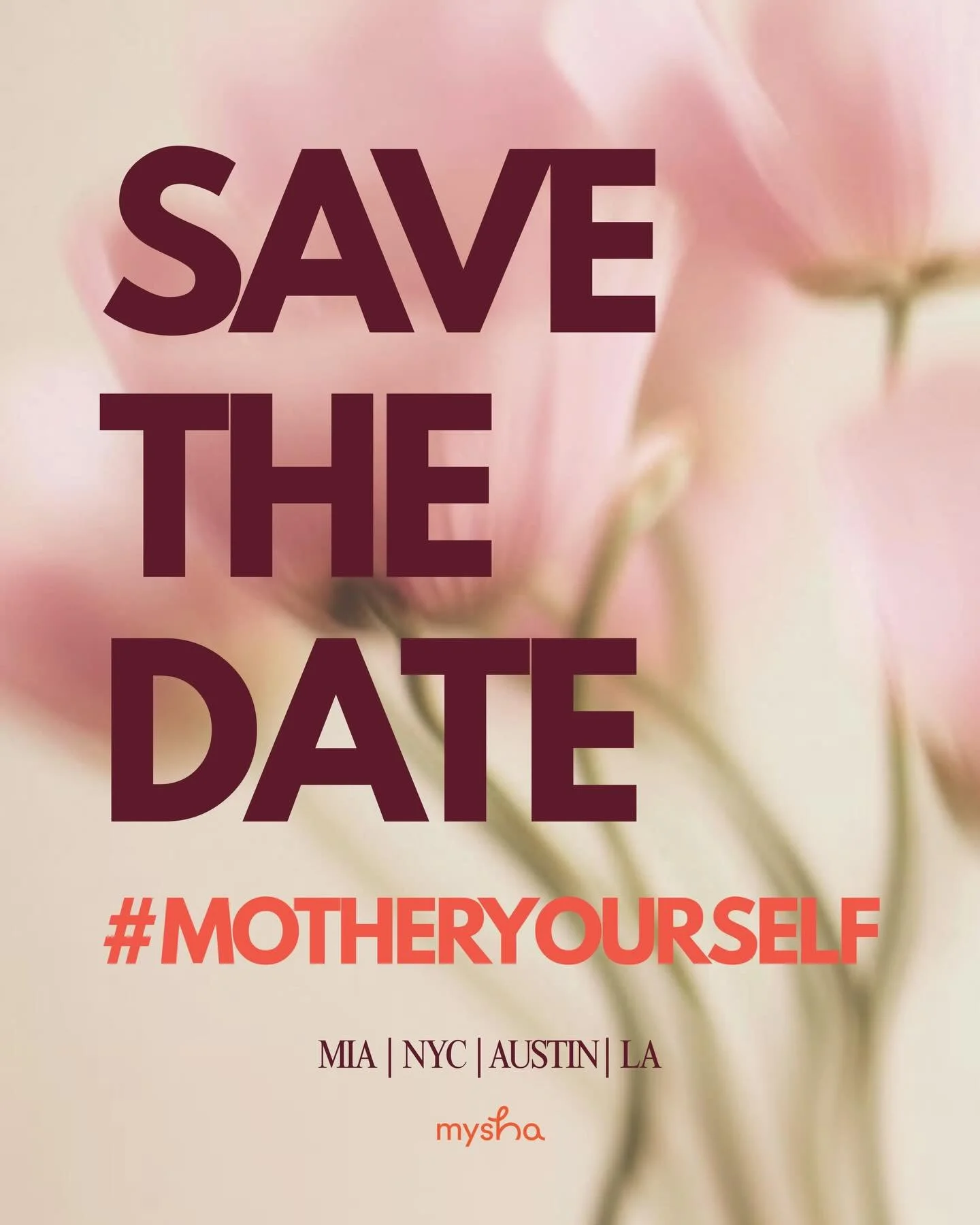 Save the date 🤍 #MotherYourself returns.

A series of gatherings across Miami, NYC, Austin, and LA &mdash; each one rooted in community, connection, and the kind of support every mother deserves.

Spaces to be held, to share openly, and to come back