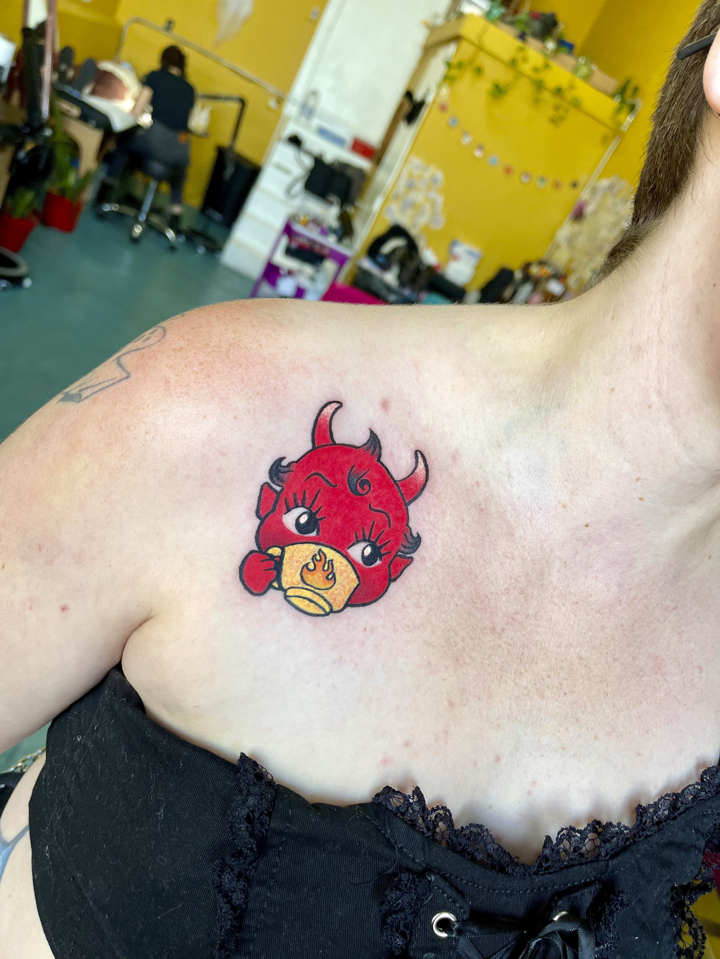 Taurus.Tattoo style animal logo tshirt. Bull 