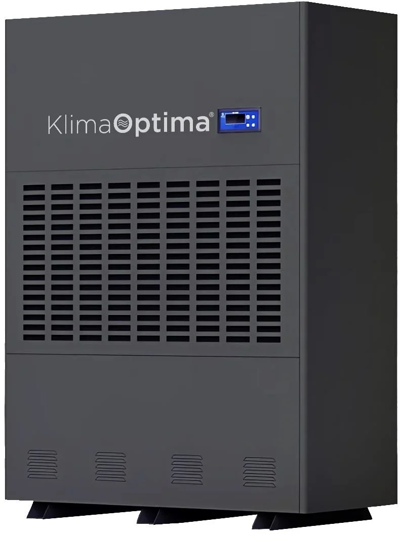 Klima Optima KHP-30S industrial dehumidifier – high-capacity industrial grade moisture control unit with durable black housing.