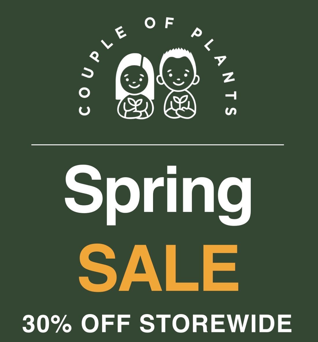 Hey Everyone, 

We are having a Spring Sale only for 3 Days! Now is the perfect time to add a new plant to your collection. 

🌱30% Off Storewide🌱 - Sale Ends Midnight - Thursday - 28.09.23
