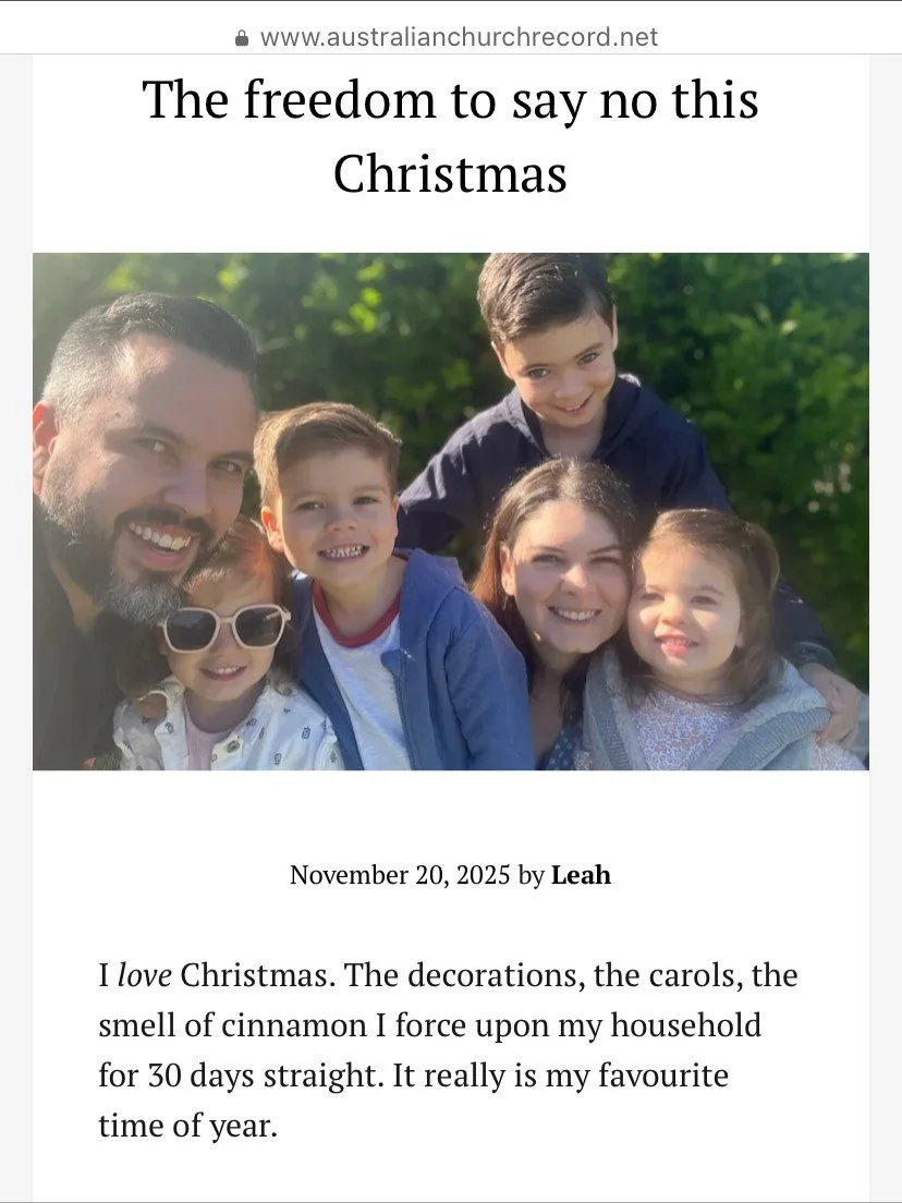 Does Christmas stress you out? Or do you anticipate it all year old? (Perhaps it&rsquo;s both?) 

Whichever side you fall on, I hope this article I wrote will be helpful to you as you try to sift through the unending December to-do list. 

You can re