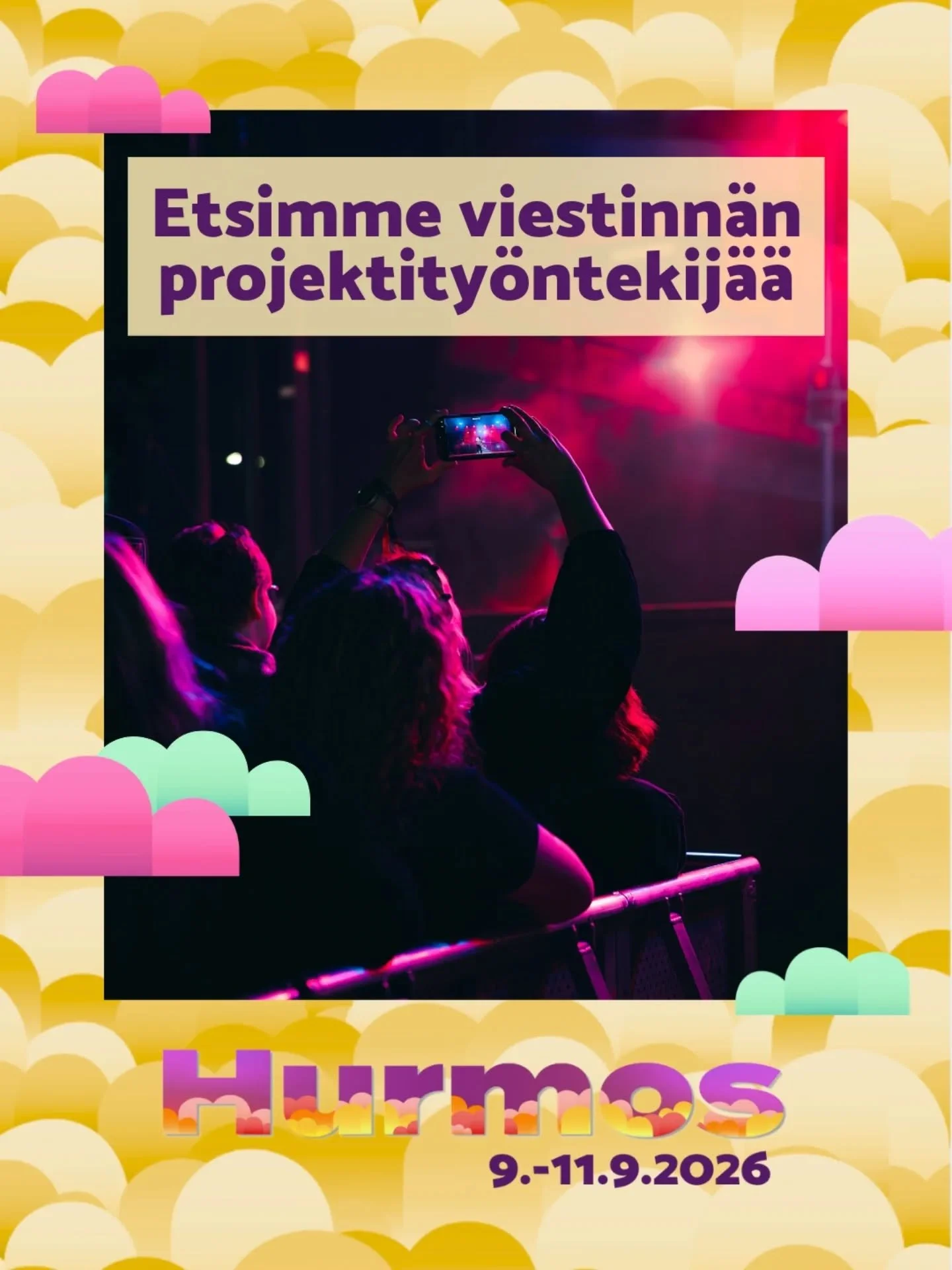 ✨ Tule tekem&auml;&auml;n Hurmoksen tapahtumaviestint&auml;&auml;! ✨

📱 Etsimme luovaa ja tehokasta, korkeakouluymp&auml;rist&ouml;n tuntevaa henkil&ouml;&auml; toteuttamaan Hurmoksen viestint&auml;&auml; ja markkinointia syksyll&auml; 2026. Teht&a