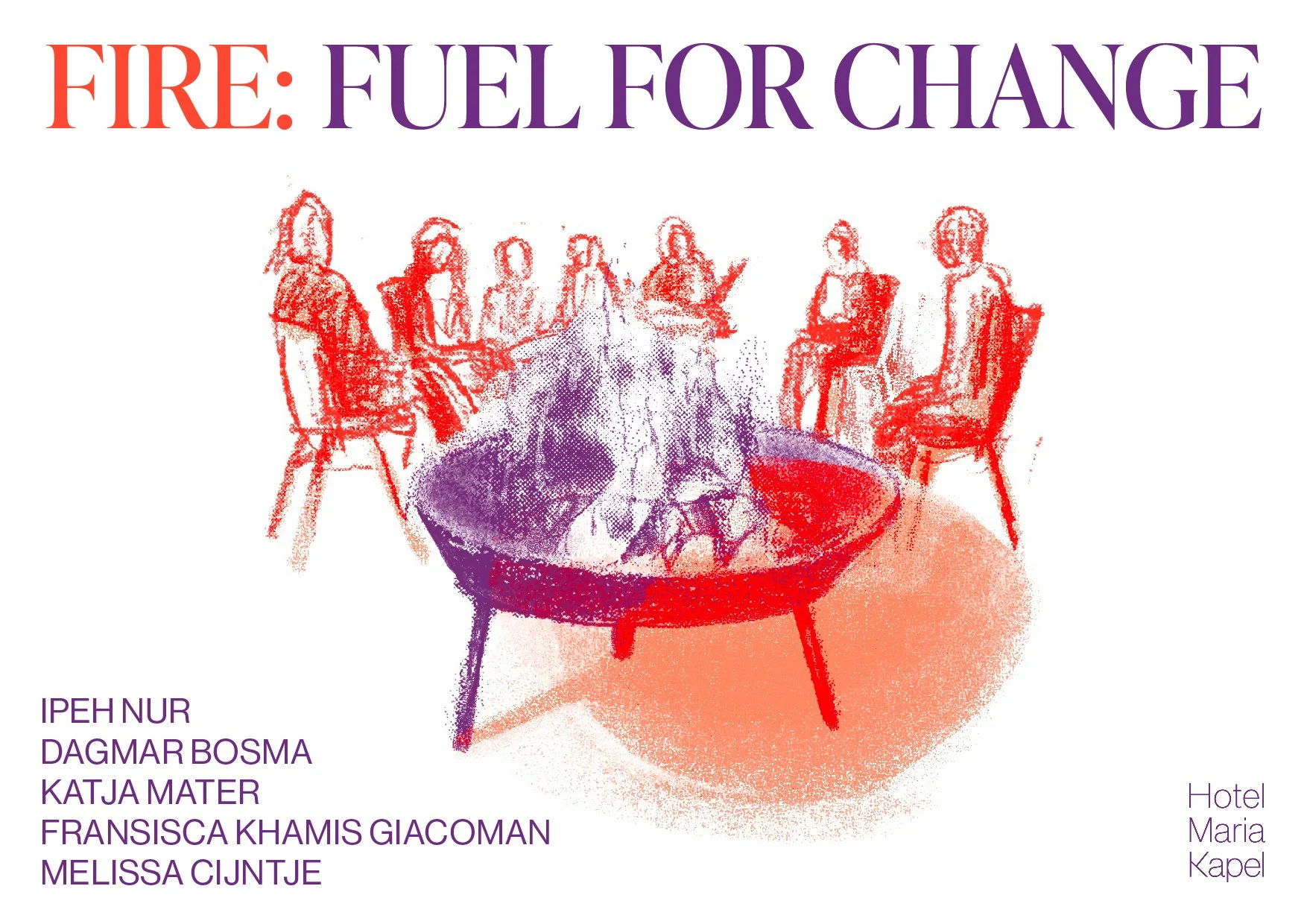 Bekendmaking kunstenaars voor het 2026 programma FIRE: FUEL FOR CHANGE