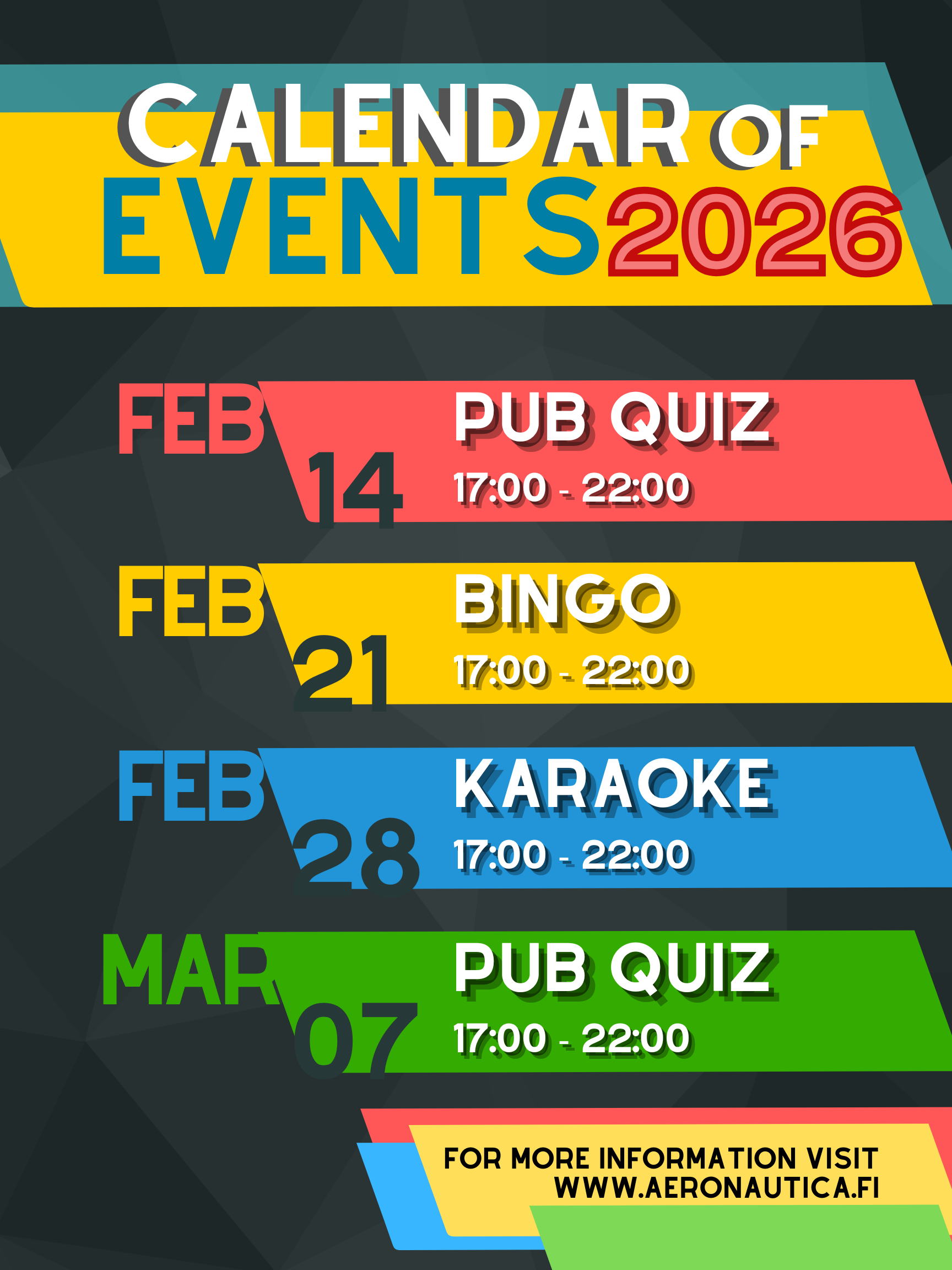 Aeronautica Saturday nights!