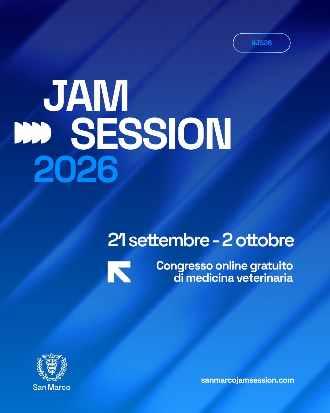 Torna #Jam #Session, il congresso online gratuito dedicato all'aggiornamento scientifico in medicina veterinaria 

Jam Session &egrave; l&rsquo;annuale congresso online organizzato da San Marco con lo scopo di condividere e valorizzare l'esperienza c