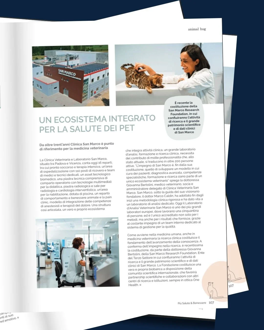 San Marco &egrave; presente nel nuovo numero di Pi&ugrave; Salute &amp; Benessere, rivista dedicata alle realt&agrave; italiane d&rsquo;eccellenza nel mondo della salute e del benessere.

All&rsquo;interno dell&rsquo;articolo si parla della visione d