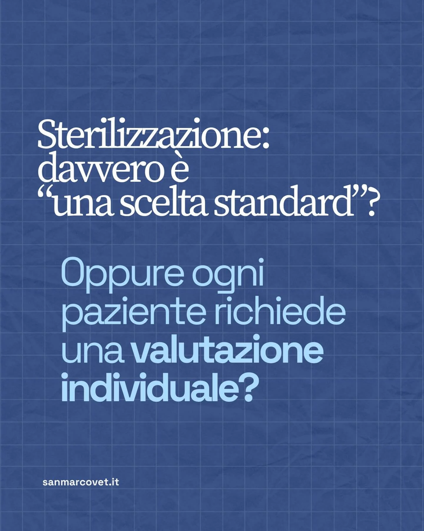 Le conoscenze in tema di sterilizzazione sono in continua evoluzione. Comprendere le implicazioni cliniche e comportamentali &egrave; fondamentale per una scelta consapevole e personalizzata per ogni paziente.

Un&rsquo;intera giornata per approfondi