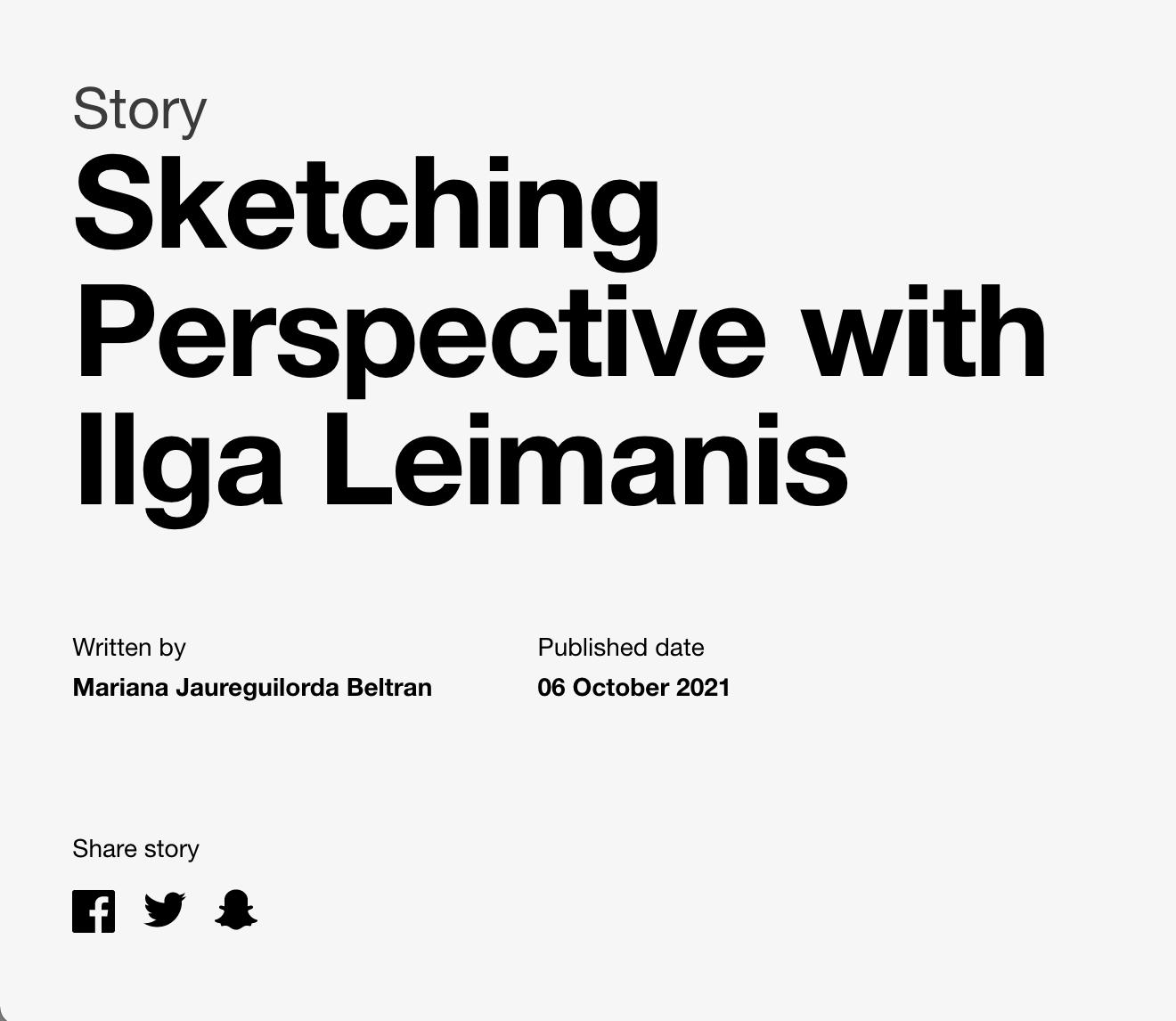 UAL Short Course Stories