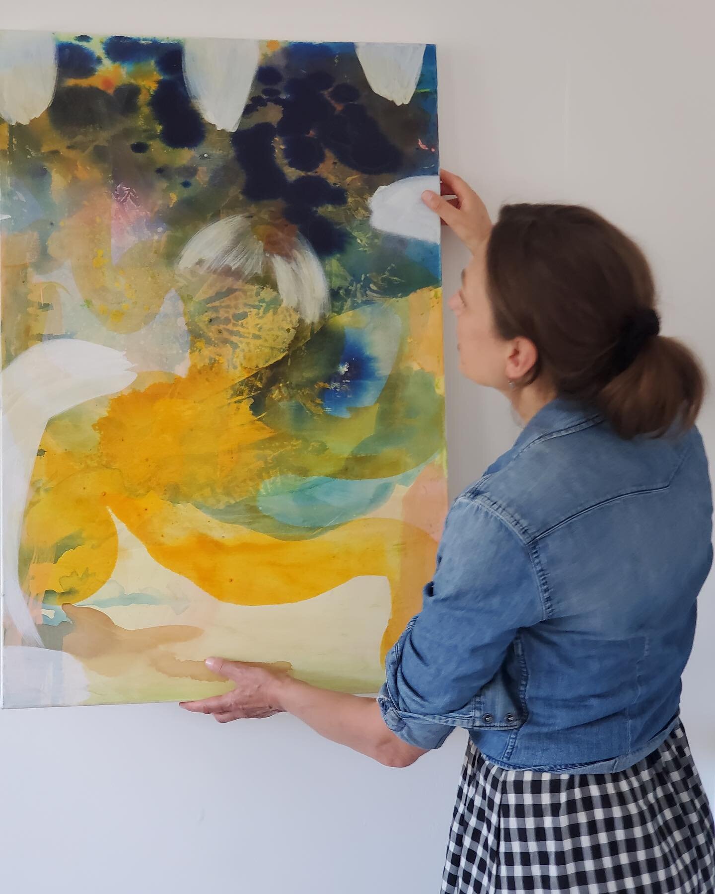 Hello from Charlbury and the Branch Arts Studio @branch_arts where I&rsquo;ve been asked to select and oversee the hanging of the latest summer collaborative collection.  I have chosen a mix of figurative and abstract works by the talented artists Je