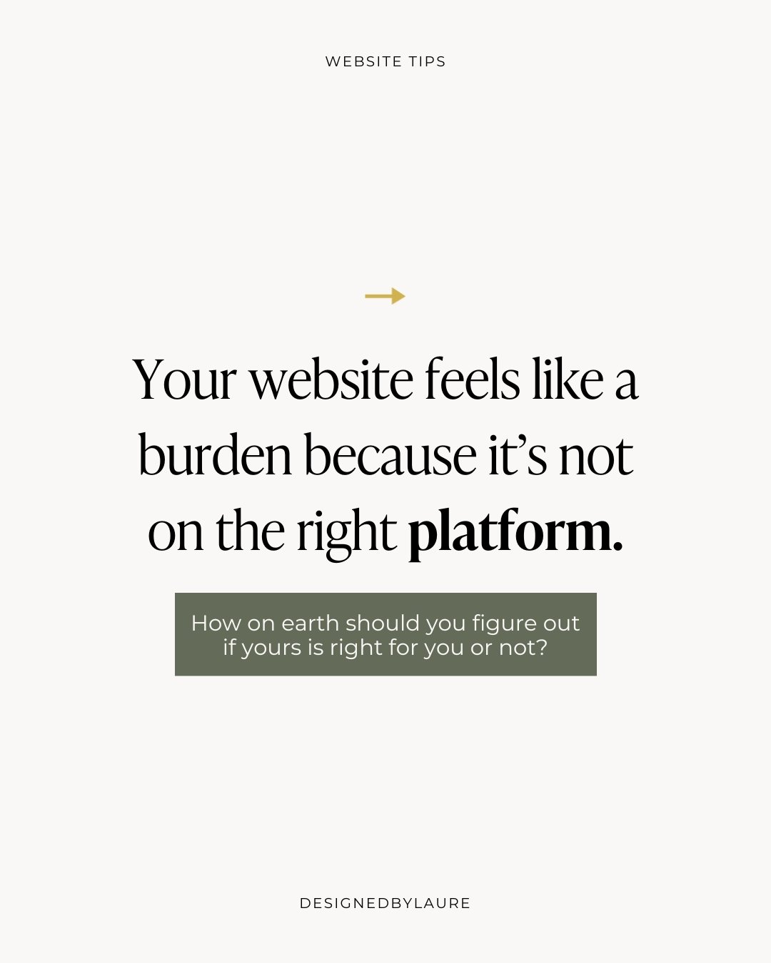 How are you supposed to know if the website platform you picked at the start was the right one for you? 🤔 

First of all if you&rsquo;re wondering this then maybe that&rsquo;s the first sign right there.

If you want the TLDR, each business is diffe