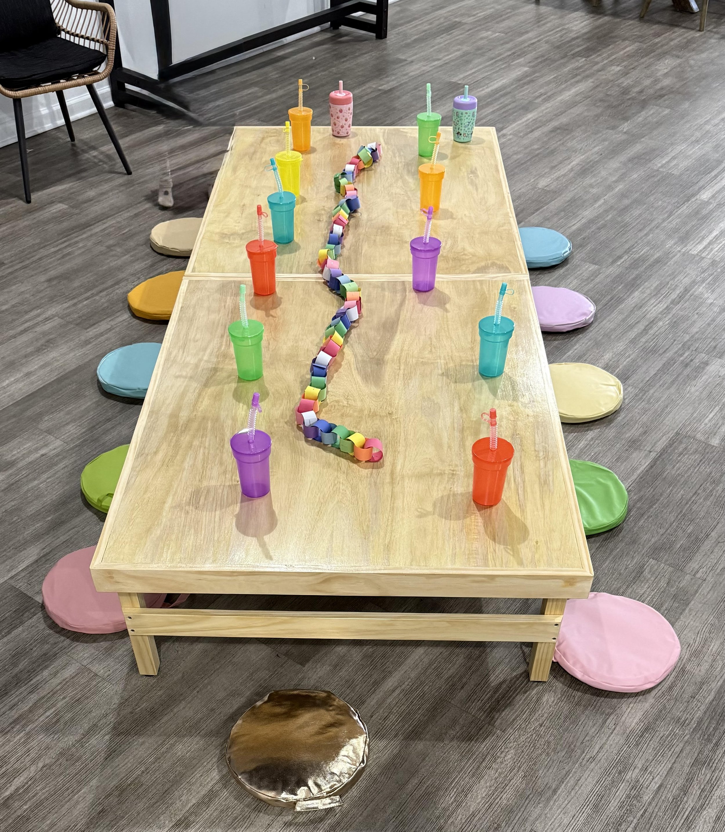 Kids Table $50.00 (Decor and Cushions not included) 