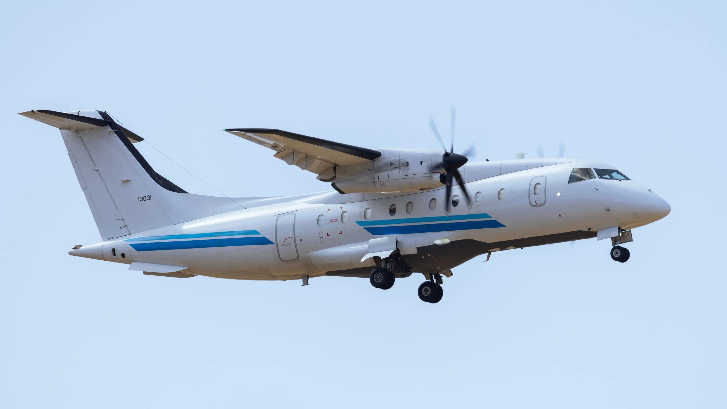 USAF Dornier C-146A Wolfhound serial 11-3031 arrives in Curacao TNCC from Barranquilla, Colombia for Venezuela earthquake June 2026